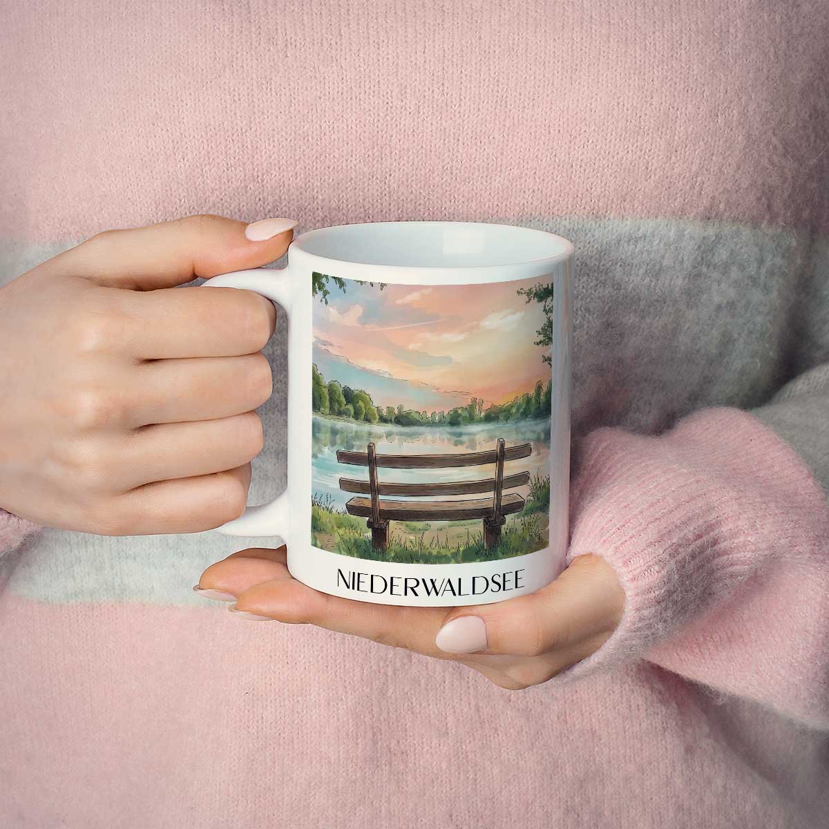 niederwaldsee-bensheim-deutschland-kaffeebecher-aquarell