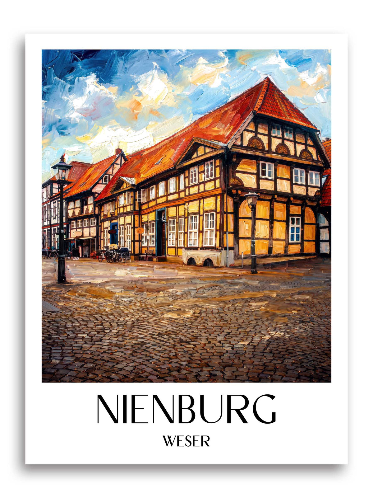 nienburg-weser-deutschland-poster-oil-painting-oelgemaelde