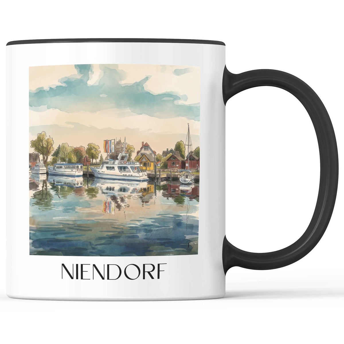 niendorf-ostholstein-deutschland-kaffeebecher-aquarell