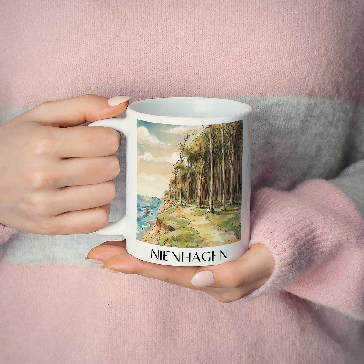 nienhagen-mecklenburg-vorpommern-deutschland-kaffeebecher-aquarell
