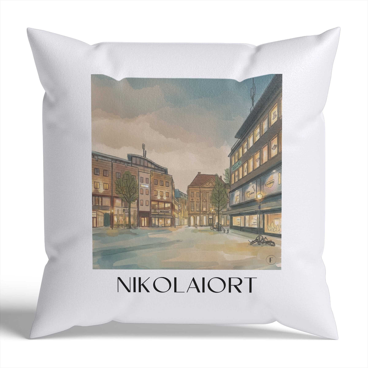 nikolaiort-osnabrück-deutschland-kissenbezug-aquarell