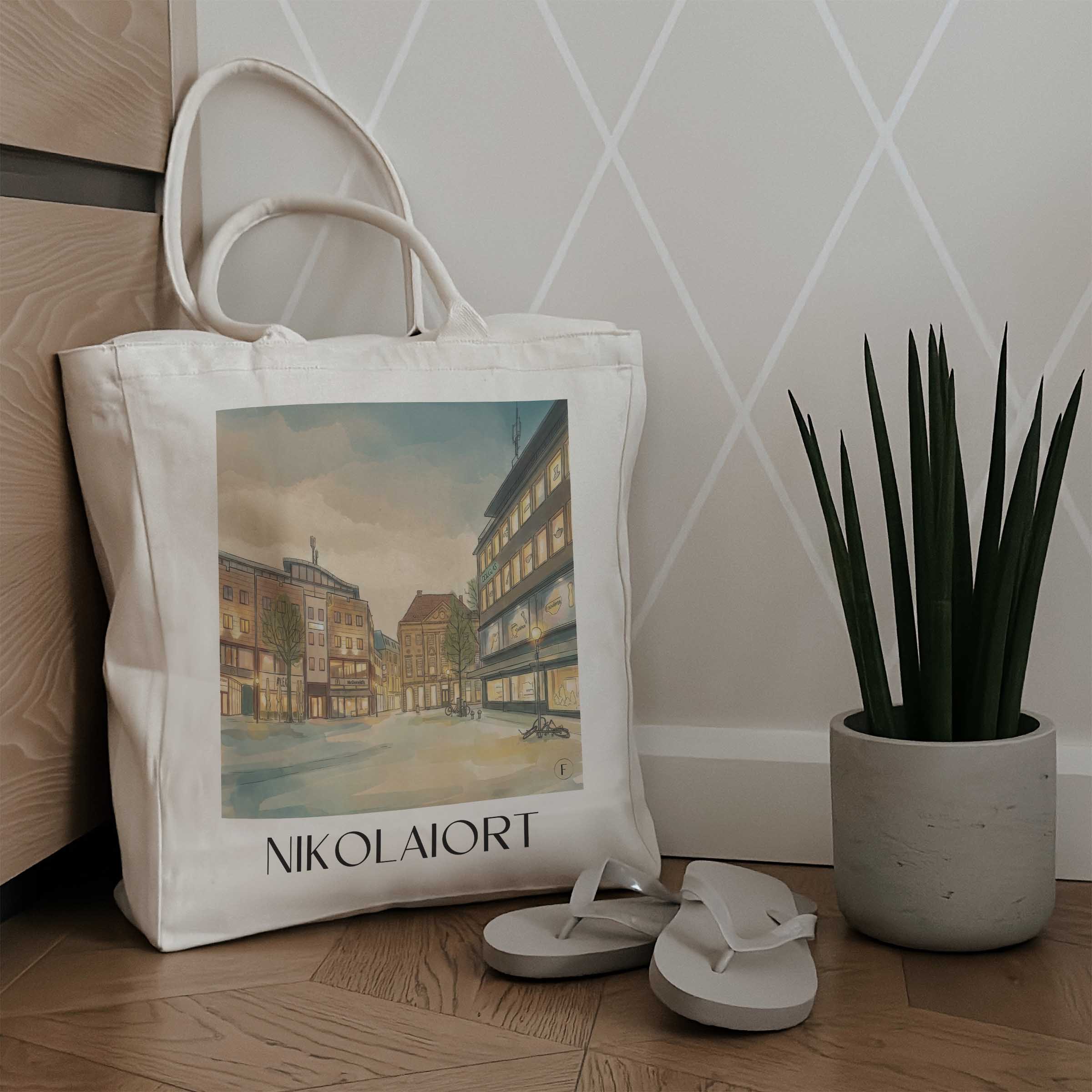 nikolaiort-osnabrück-deutschland-einkaufstasche-aquarell
