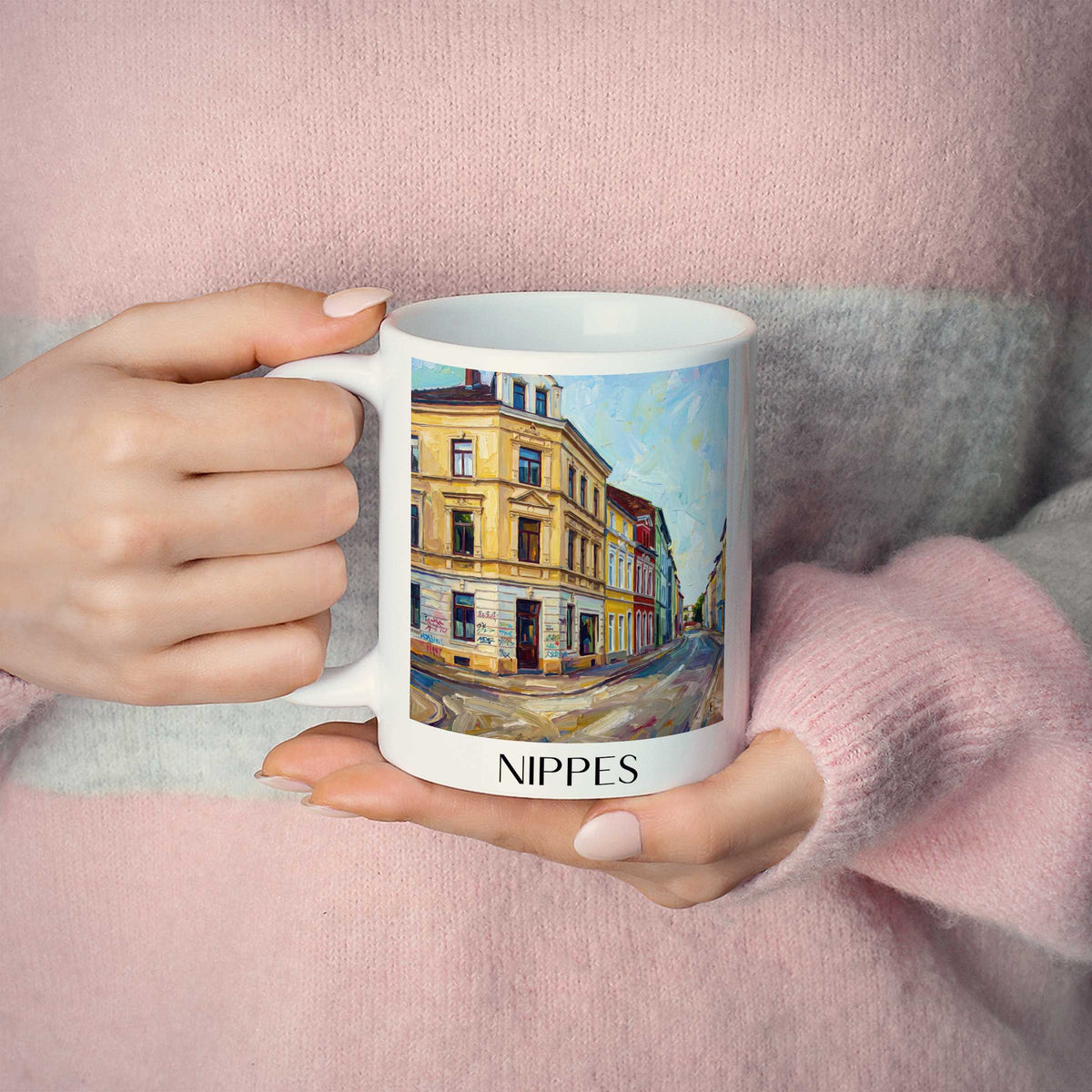 nippes-köln-deutschland-kaffeebecher-oil-painting-oelgemaelde