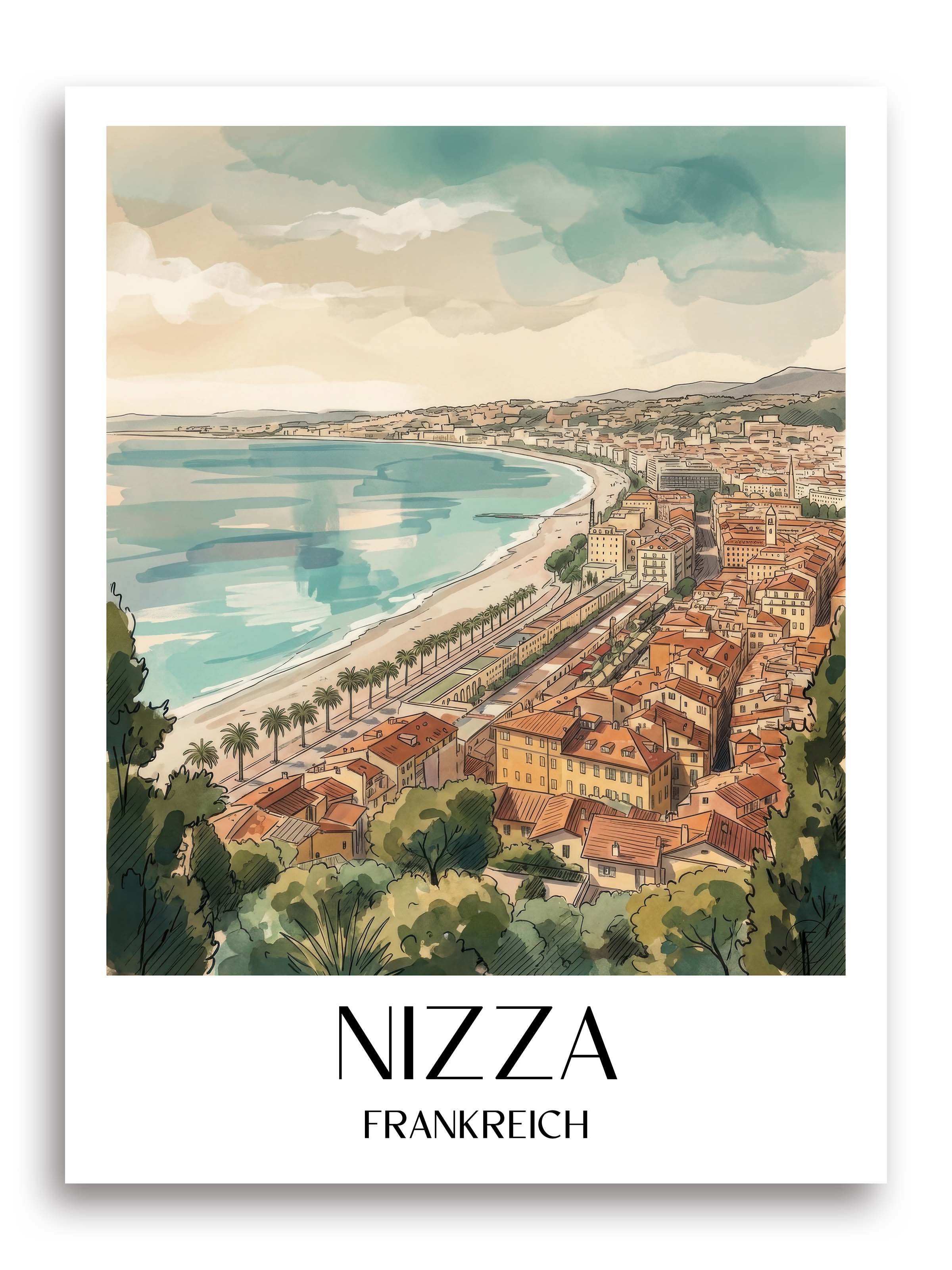 nizza-frankreich-poster-aquarell
