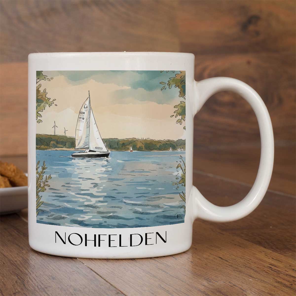 nohfelden-bostalsee-deutschland-kaffeebecher-aquarell