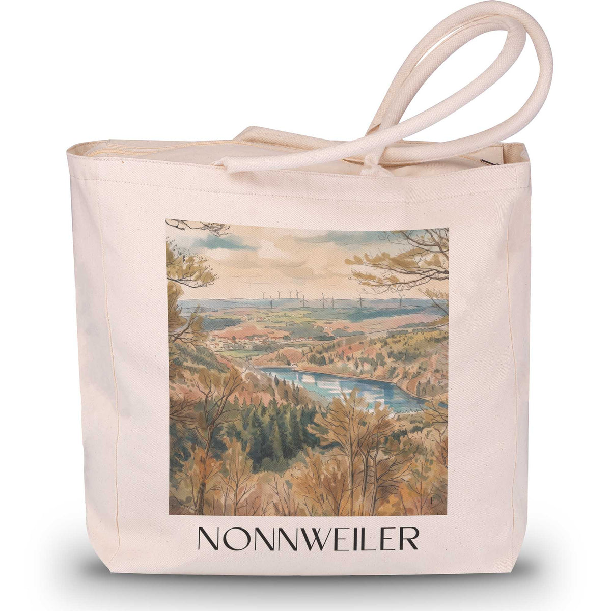 nonnweiler-hochwald-deutschland-einkaufstasche-aquarell