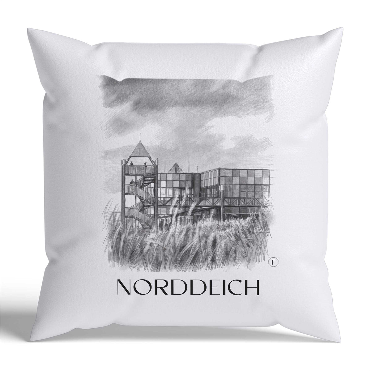 norddeich-ostfriesland-deutschland-kissenbezug-bleistift-zeichnung-drawing