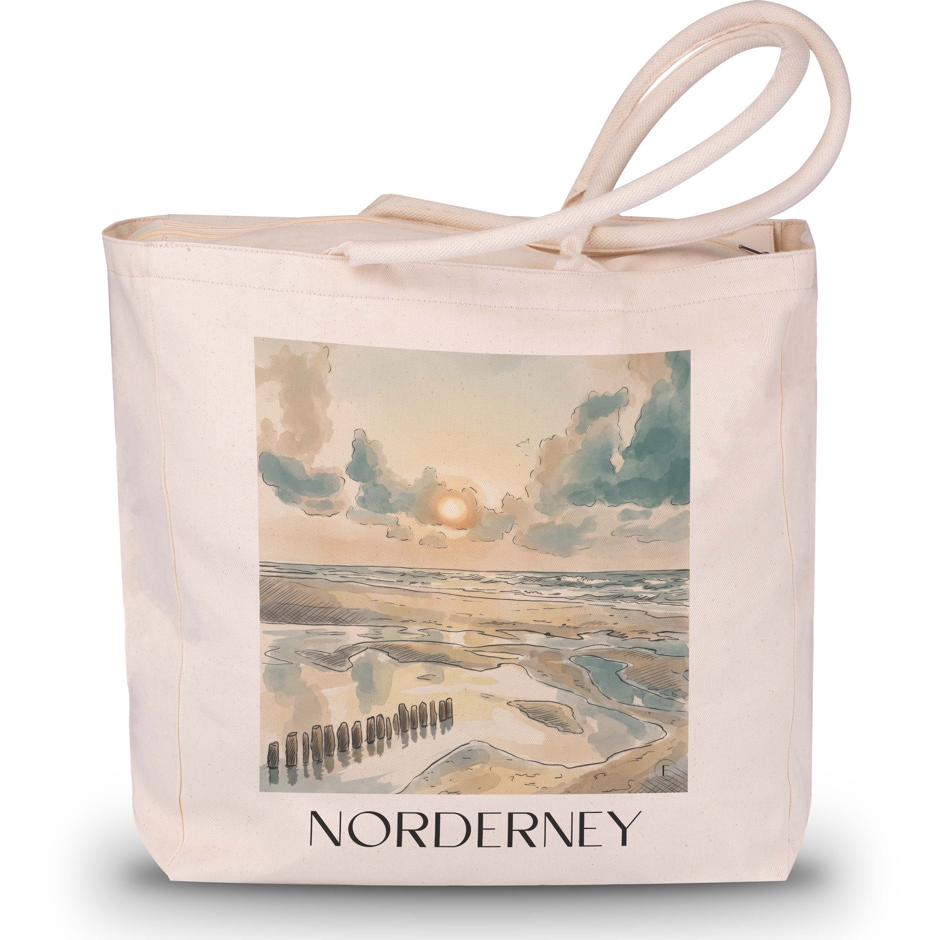 norderney-deutschland-einkaufstasche-aquarell