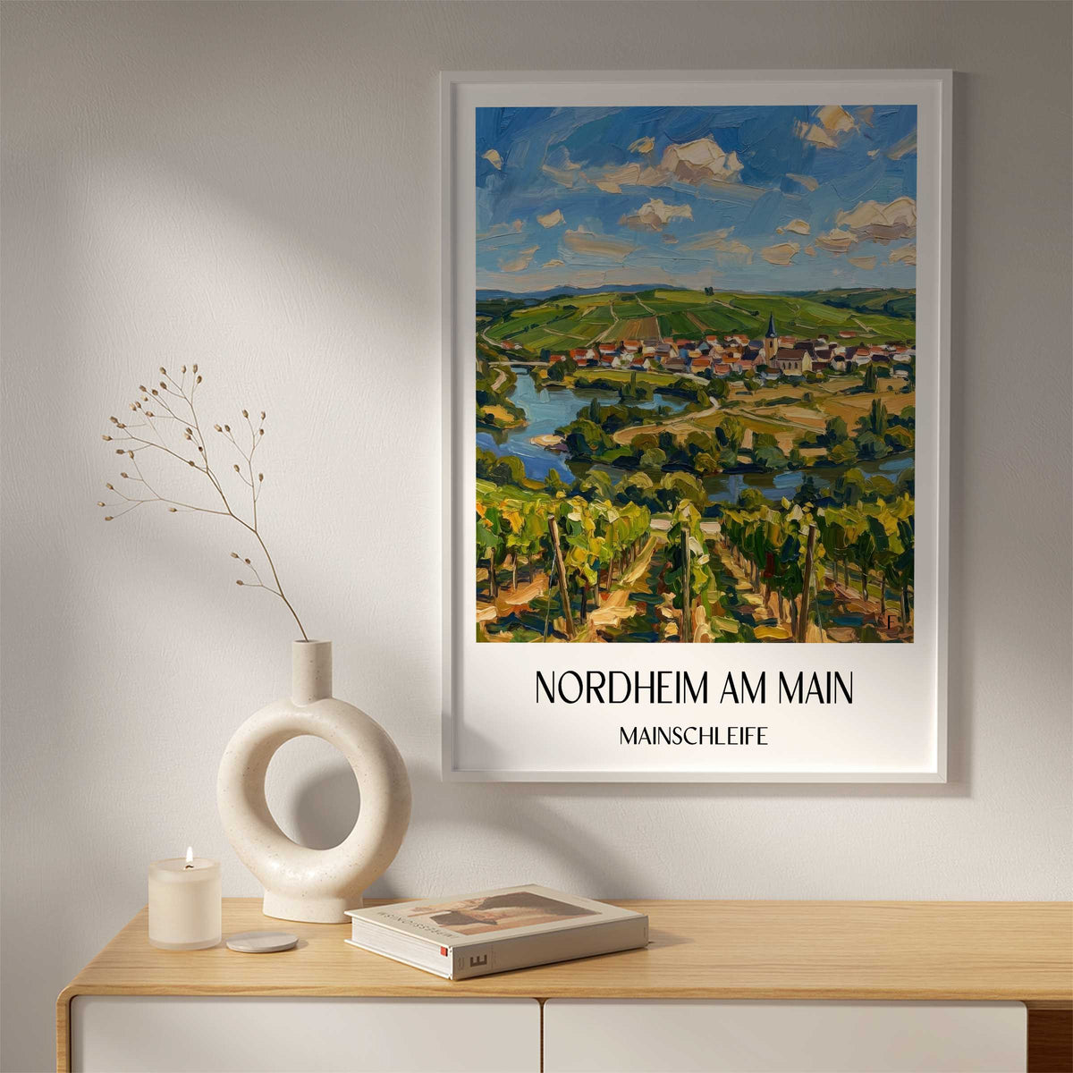 nordheim-am-main-mainschleife-deutschland-poster-oil-painting-oelgemaelde