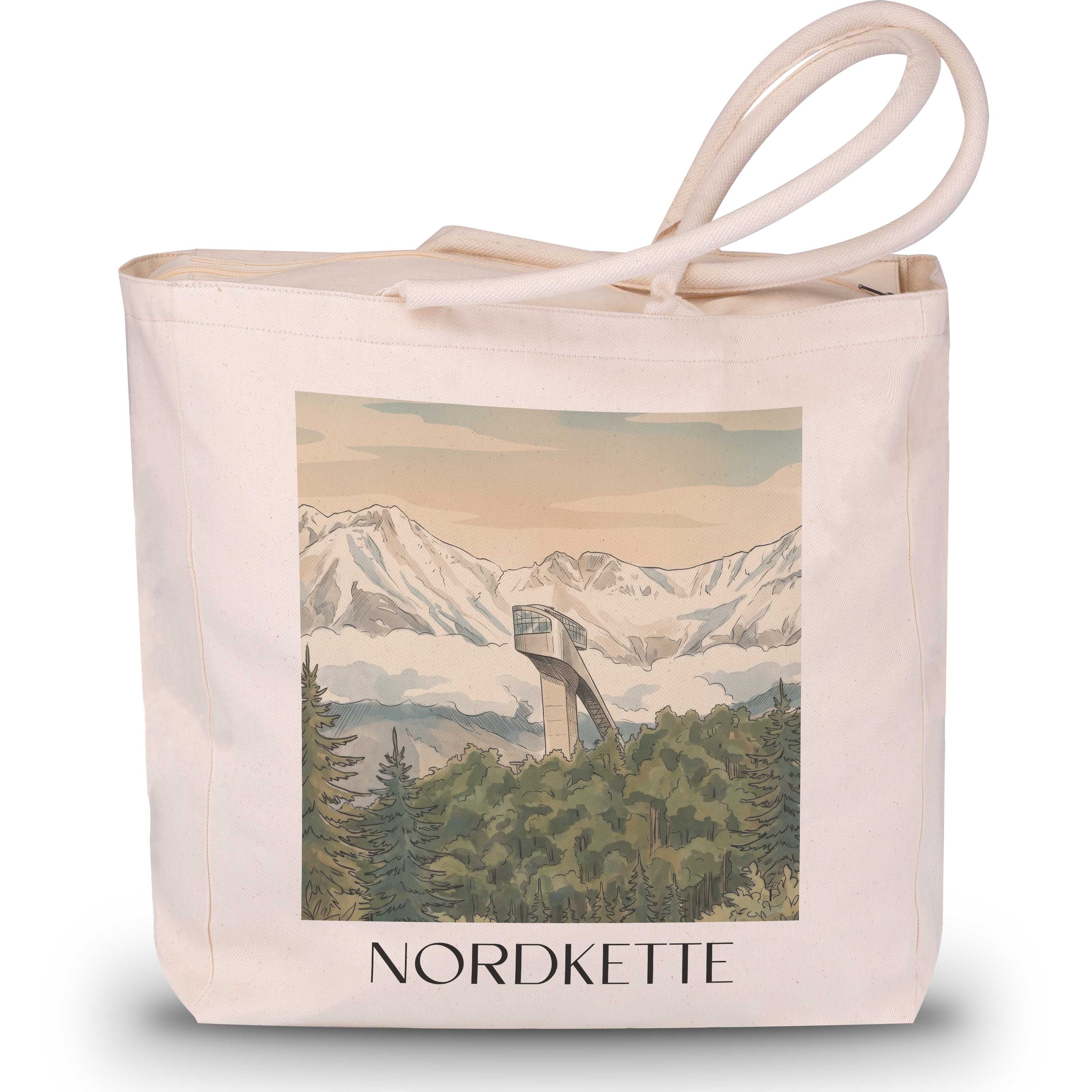 nordkette-innsbruck-österreich-einkaufstasche-aquarell