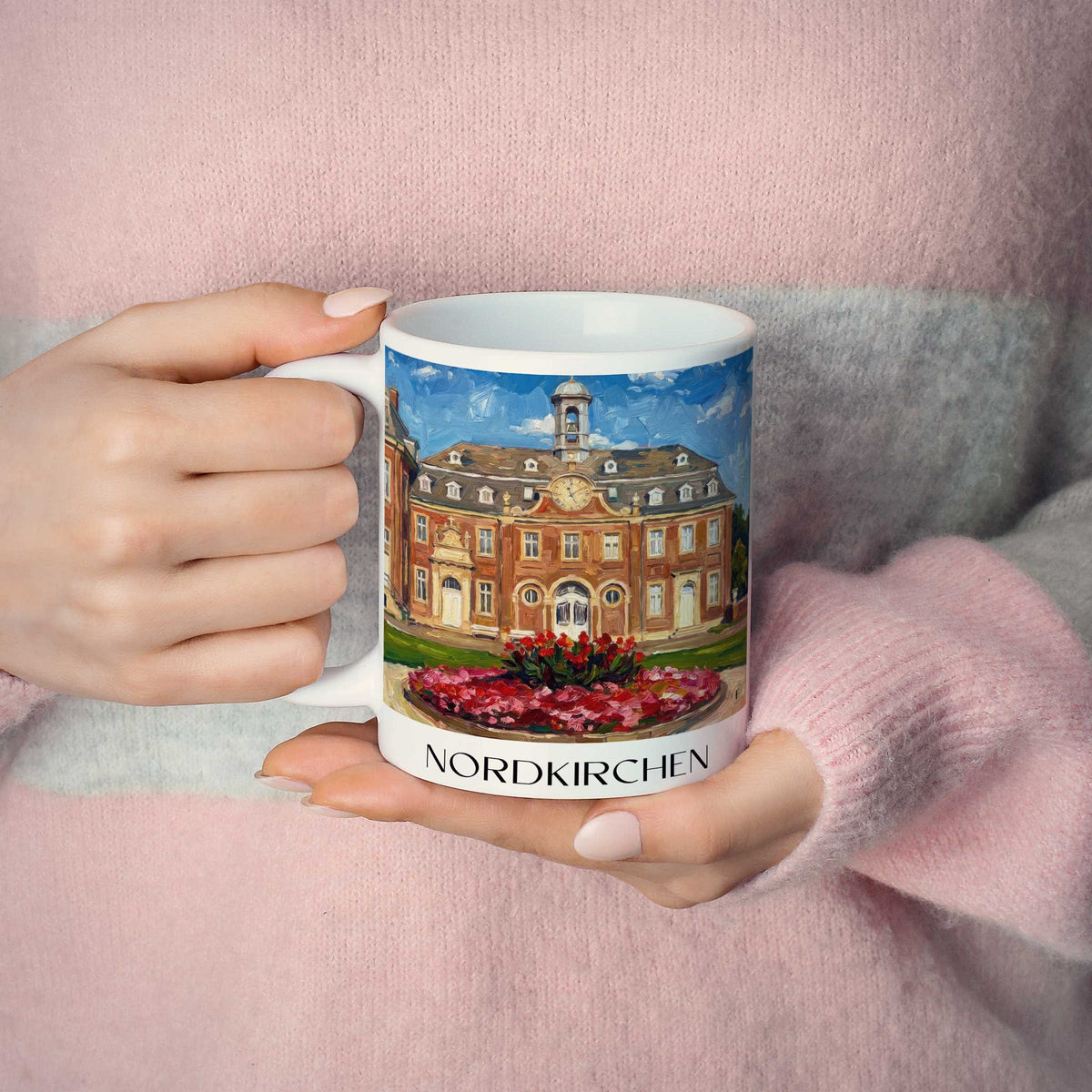 nordkirchen-münsterland-deutschland-kaffeebecher-oil-painting-oelgemaelde