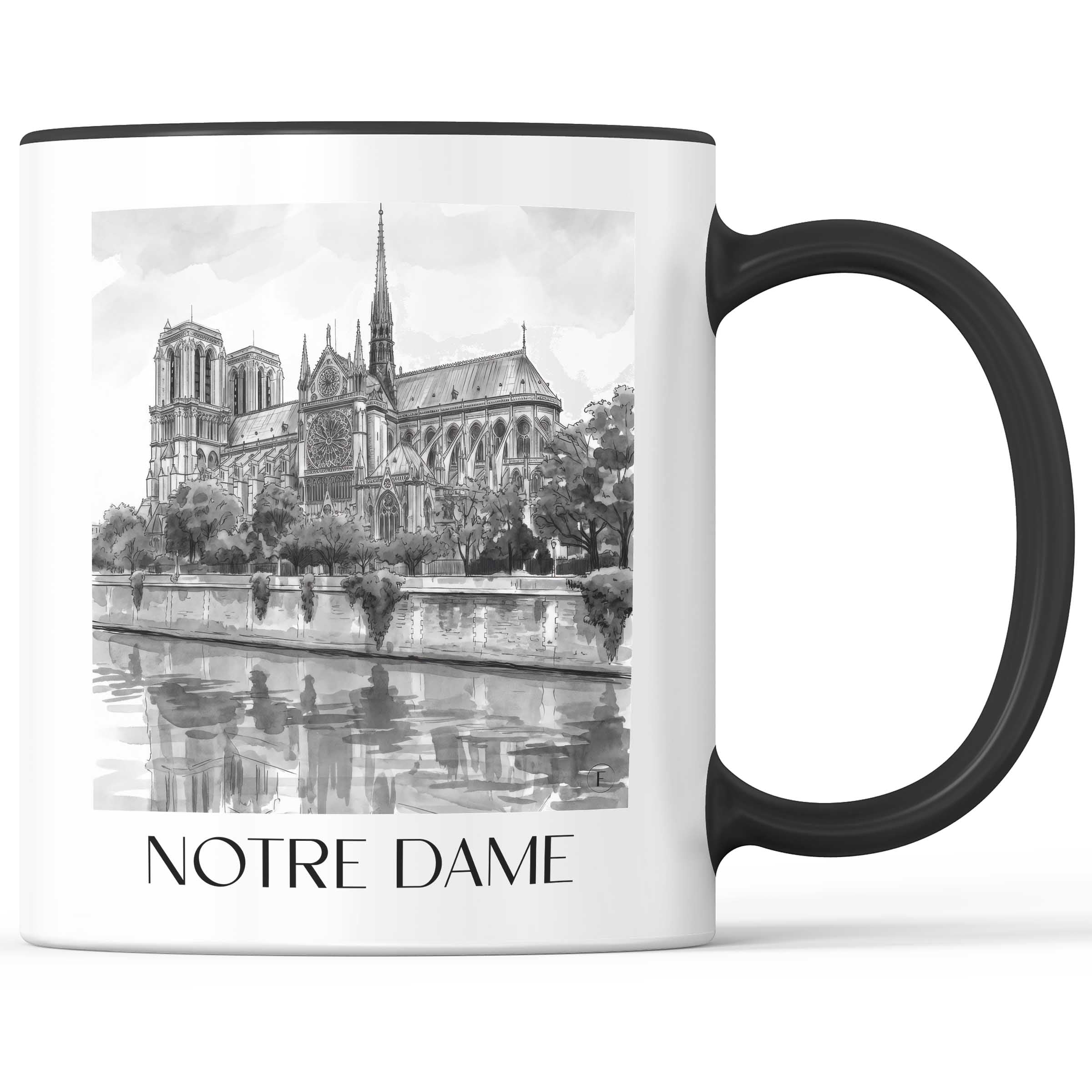 notre-dame-frankreich-kaffeebecher-aquarell-schwarz-weiss