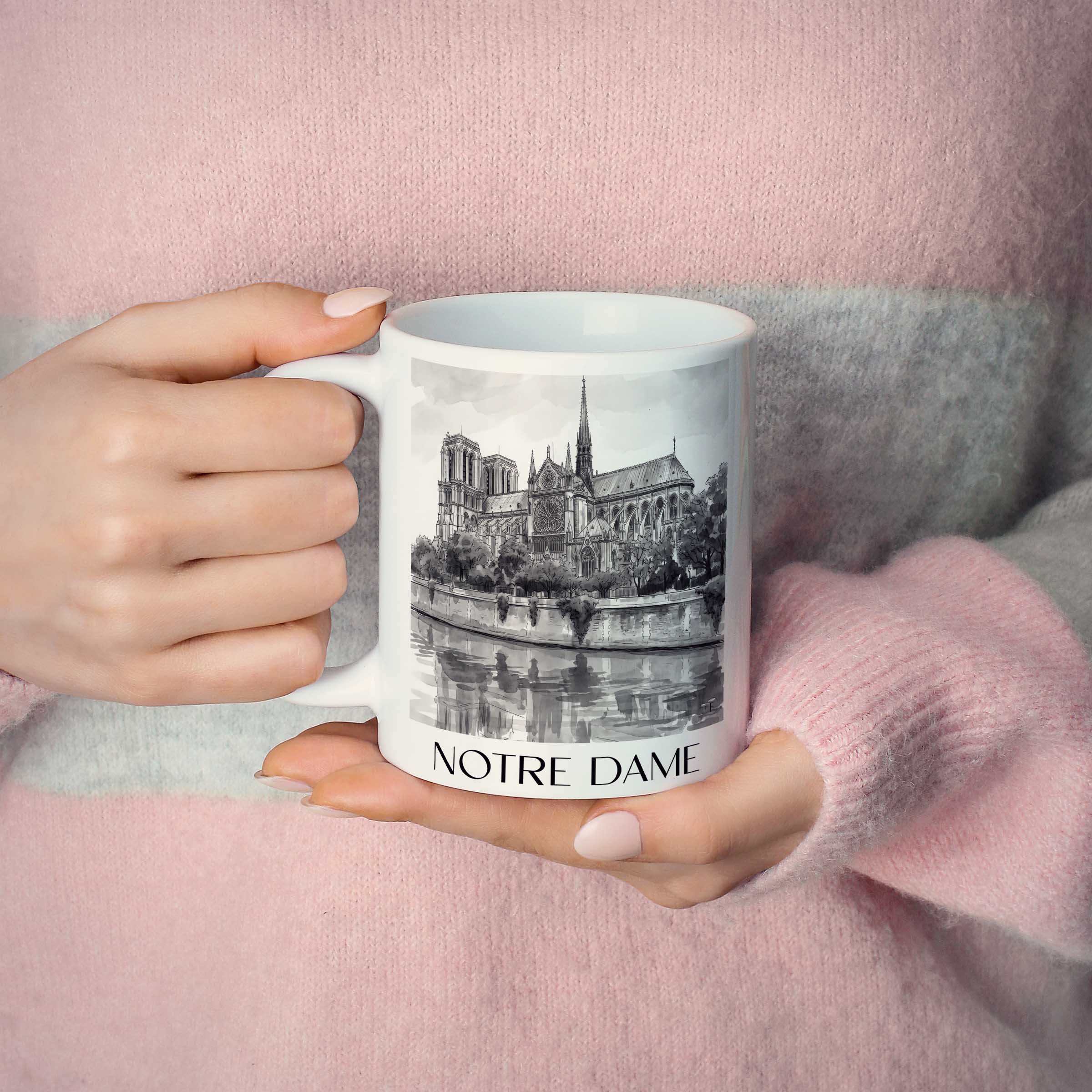 notre-dame-frankreich-kaffeebecher-aquarell-schwarz-weiss