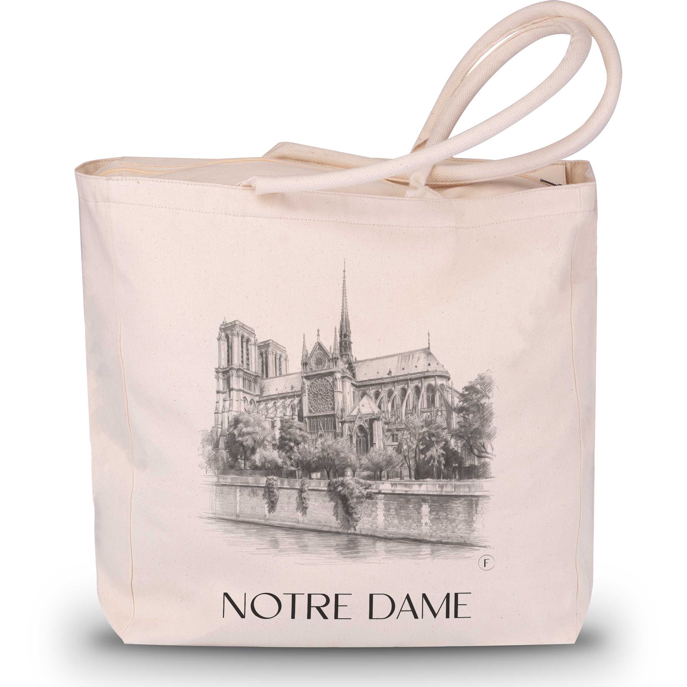 notre-dame-frankreich-einkaufstasche-bleistift-zeichnung-drawing