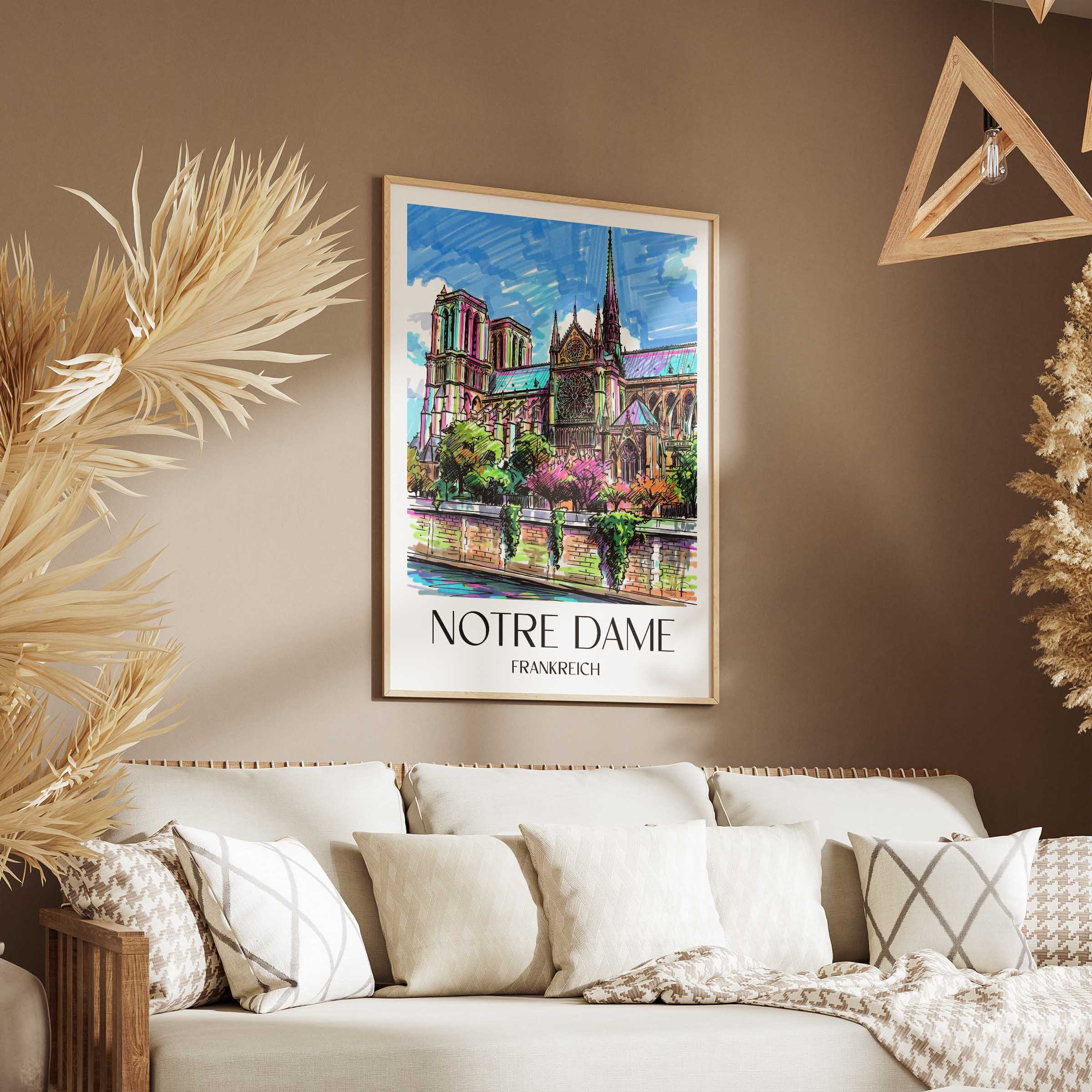 notre-dame-frankreich-poster-graffiti