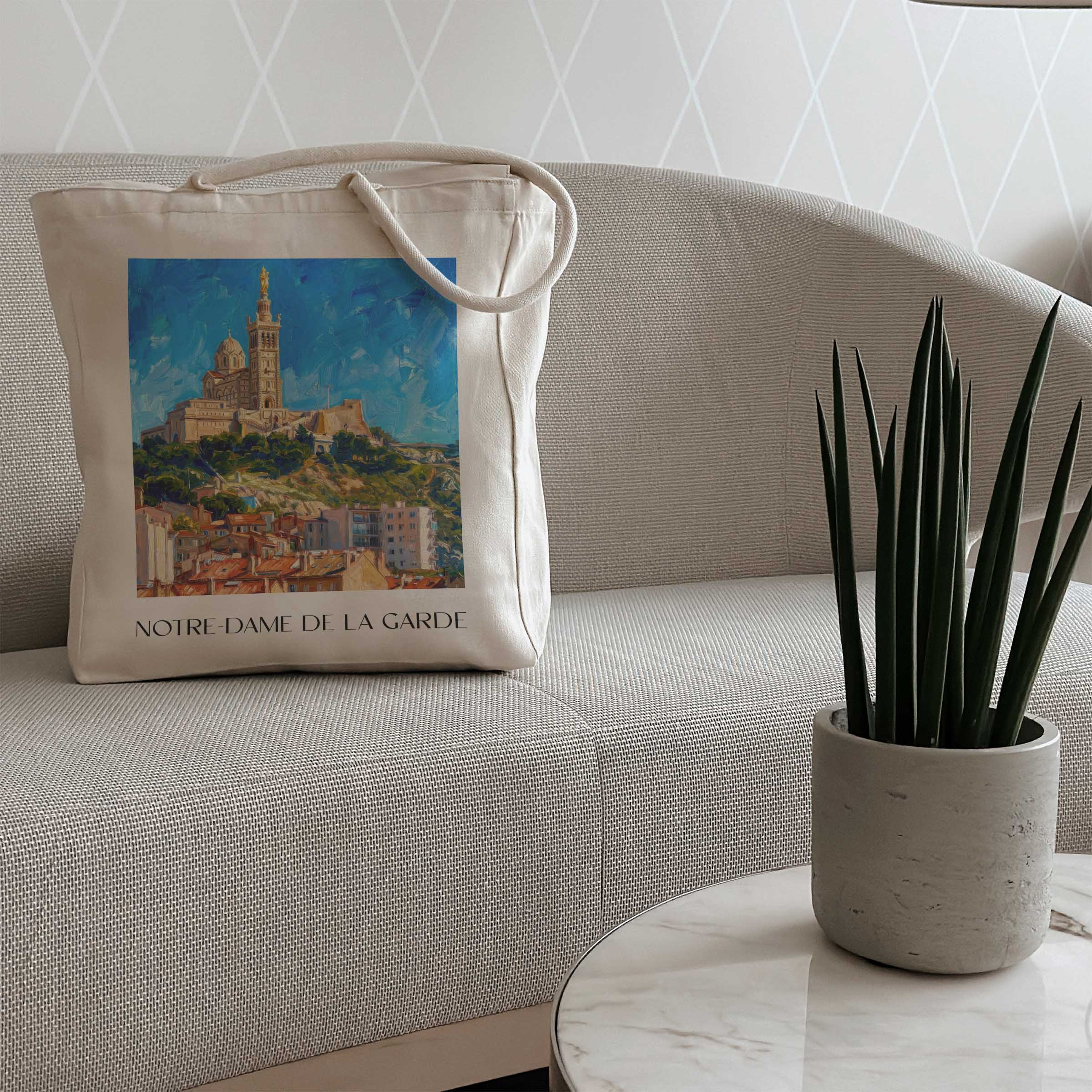 notre-dame-de-la-garde-marseille-frankreich-einkaufstasche-oil-painting-oelgemaelde