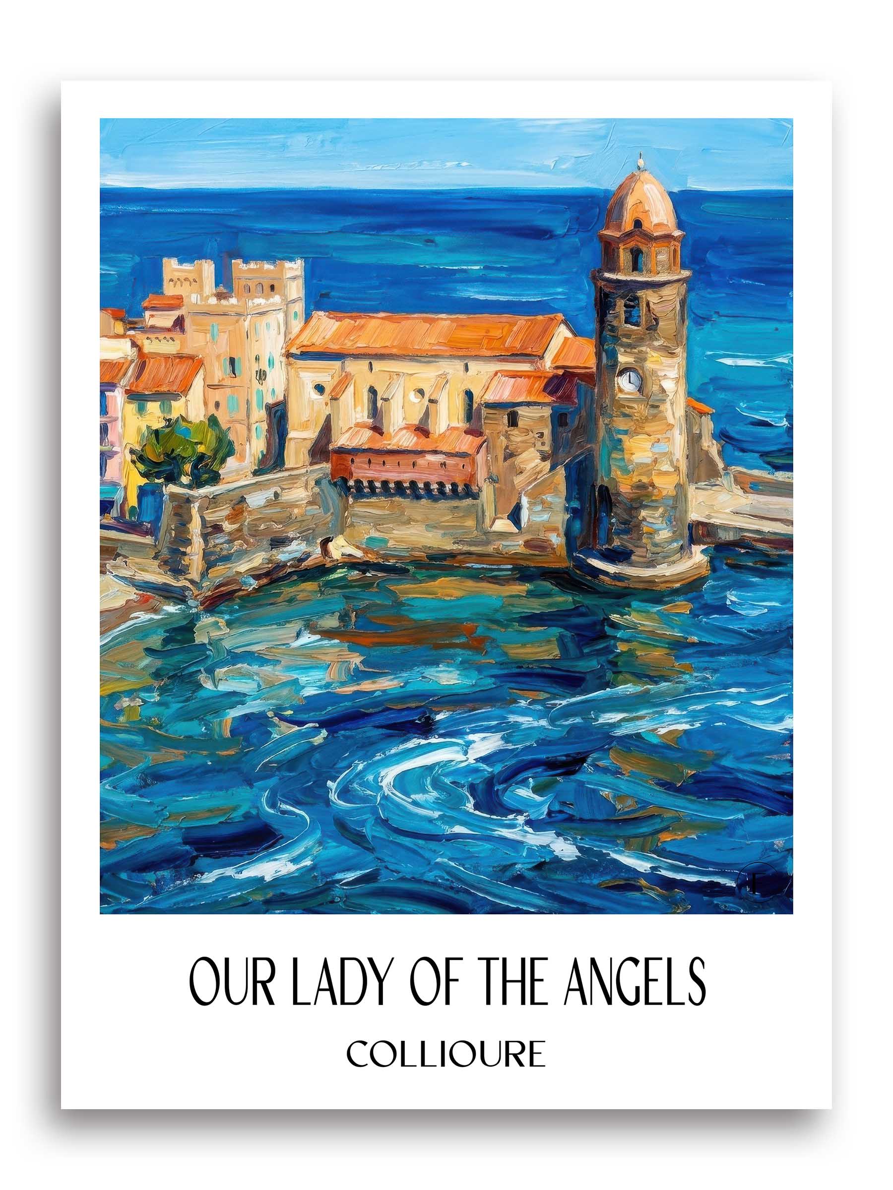 Notre-Dame-des-Anges Poster - Collioure - Frankreich Kunstdruck - Ölgemälde von A4 bis A1 - favplace