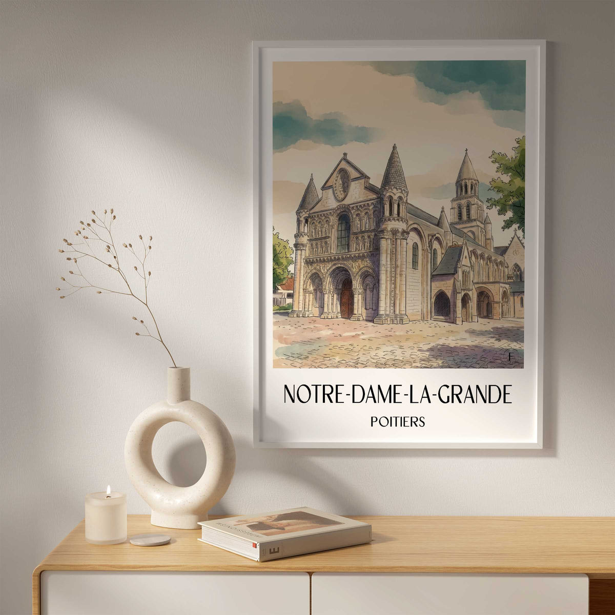 notre-dame-la-grande-poitiers-frankreich-poster-aquarell