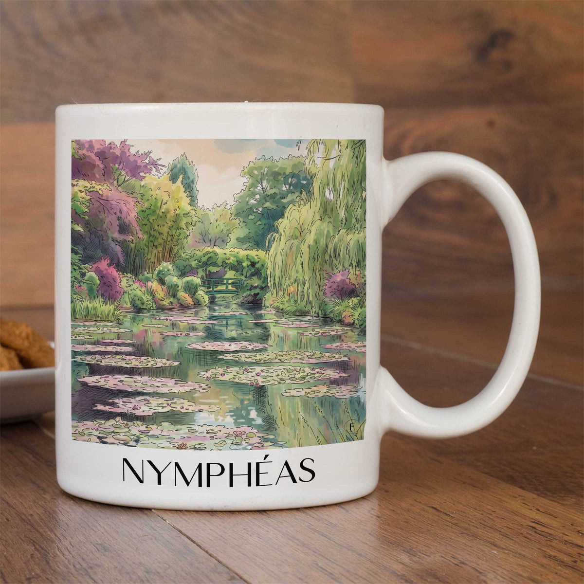 nymphéas-giverny-frankreich-kaffeebecher-aquarell