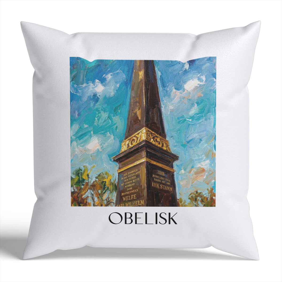 obelisk-braunschweig-deutschland-kissenbezug-oil-painting-oelgemaelde