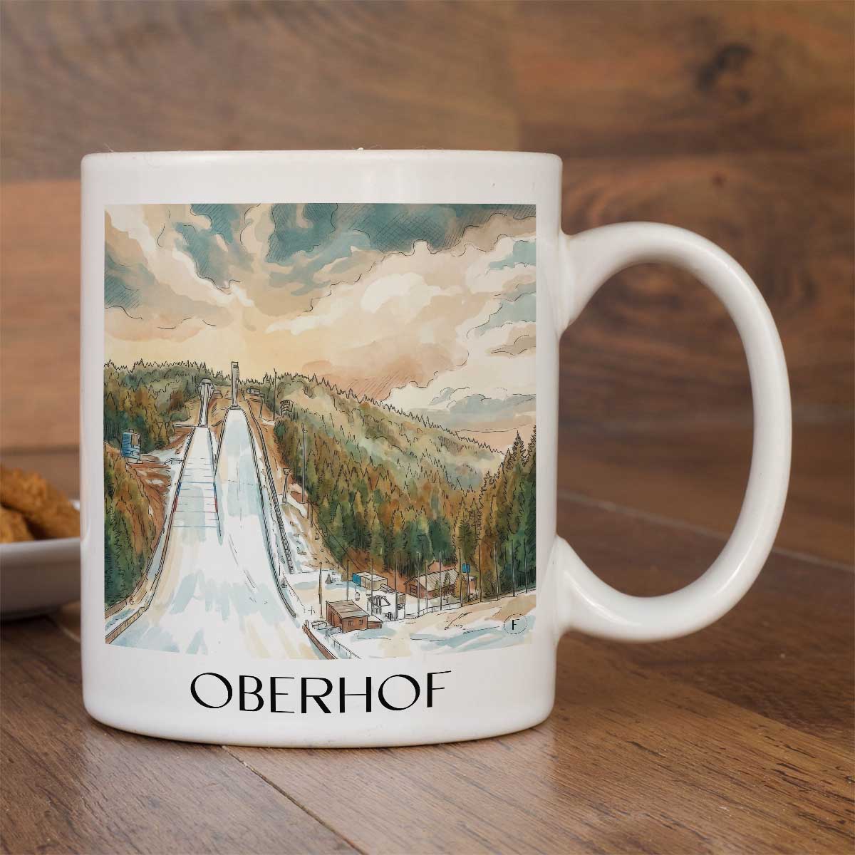 oberhof-thüringer-wald-deutschland-kaffeebecher-aquarell