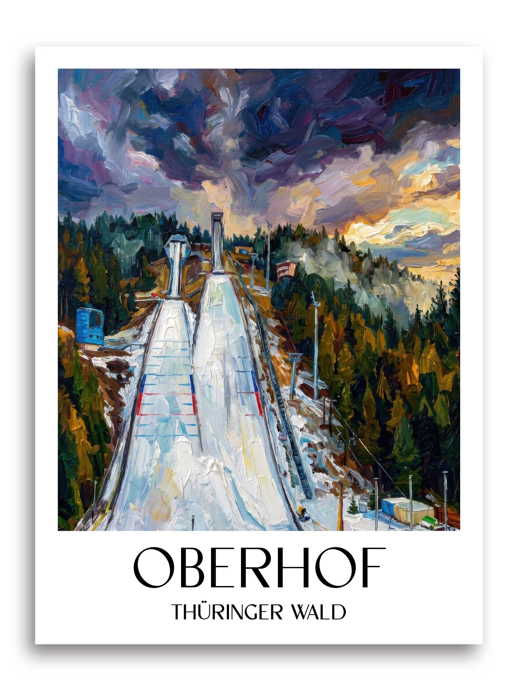 oberhof-thüringer-wald-deutschland-poster-oil-painting-oelgemaelde