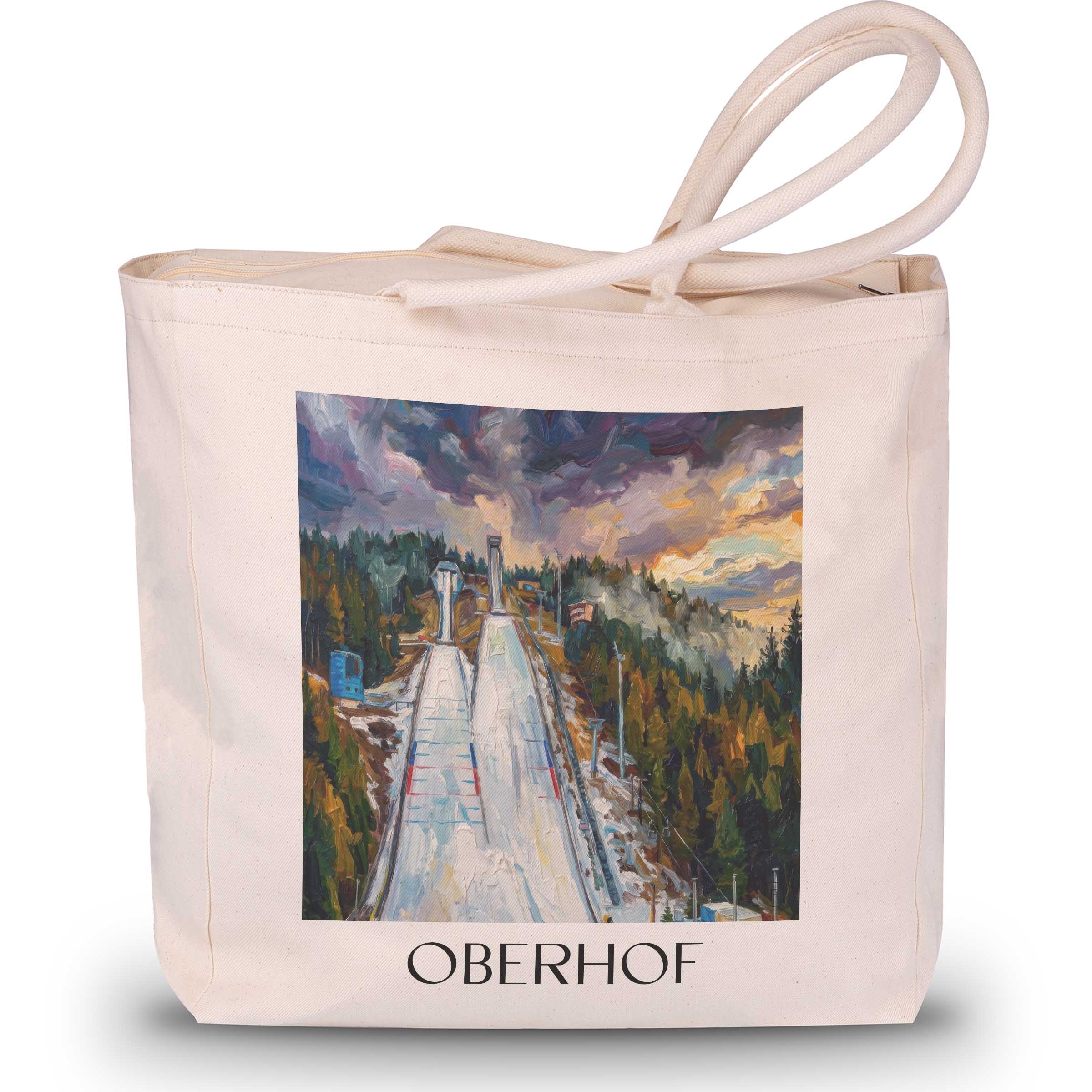 oberhof-thüringer-wald-deutschland-einkaufstasche-oil-painting-oelgemaelde