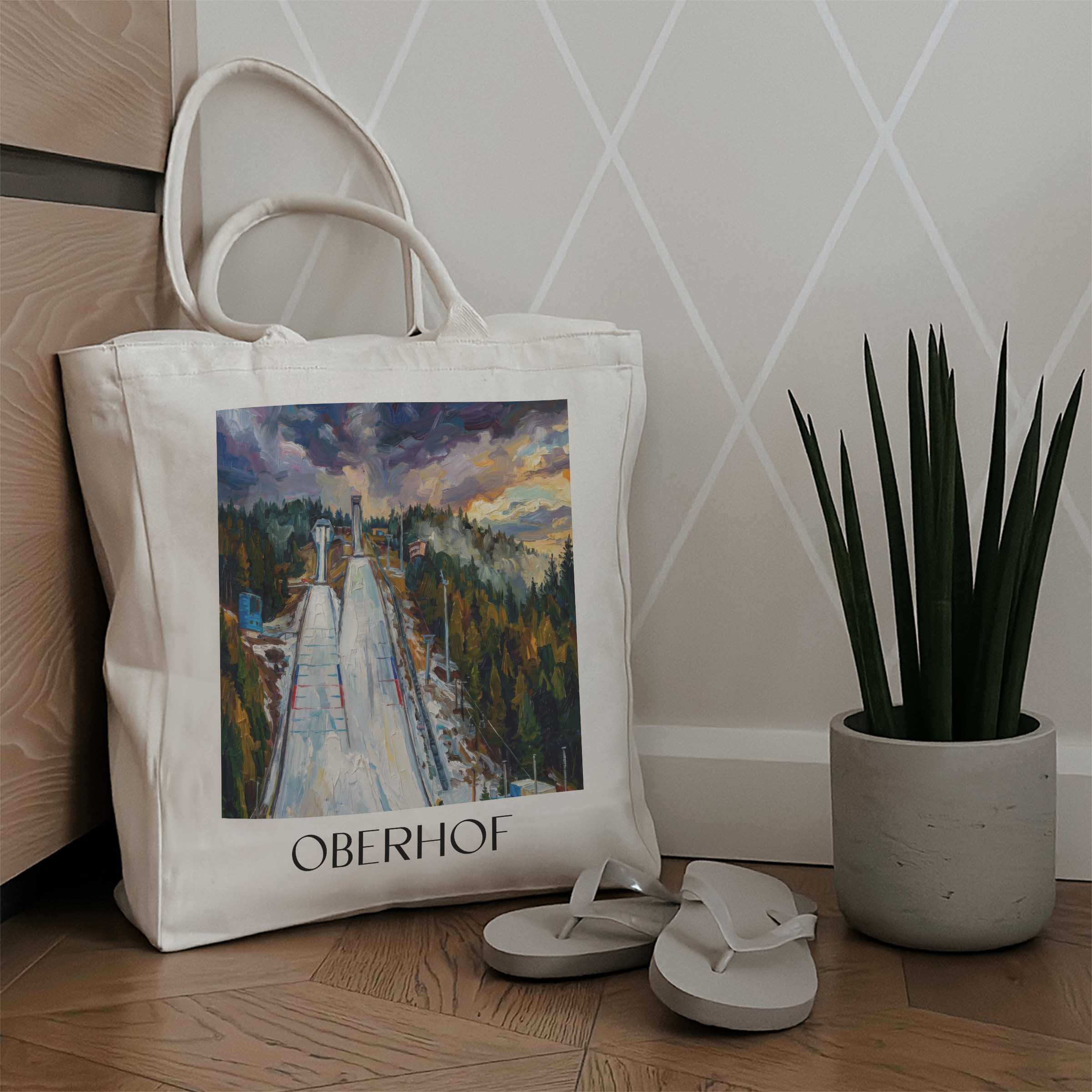 oberhof-thüringer-wald-deutschland-einkaufstasche-oil-painting-oelgemaelde