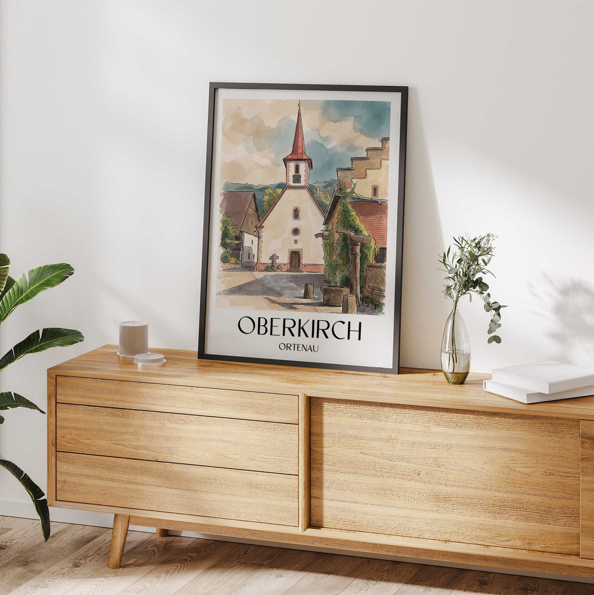 oberkirch-ortenau-deutschland-poster-aquarell