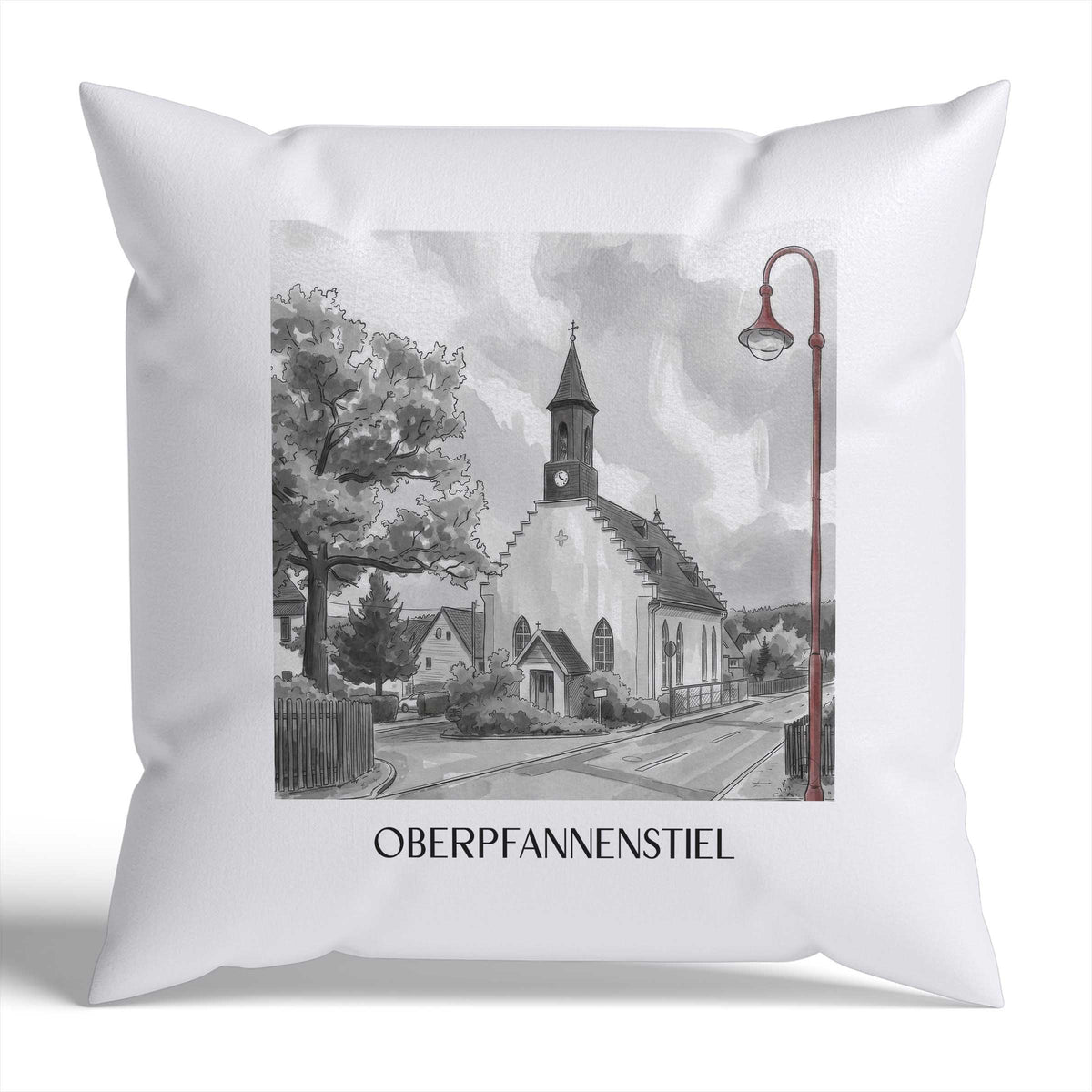 oberpfannenstiel-erzgebirge-deutschland-kissenbezug-aquarell-schwarz-weiss