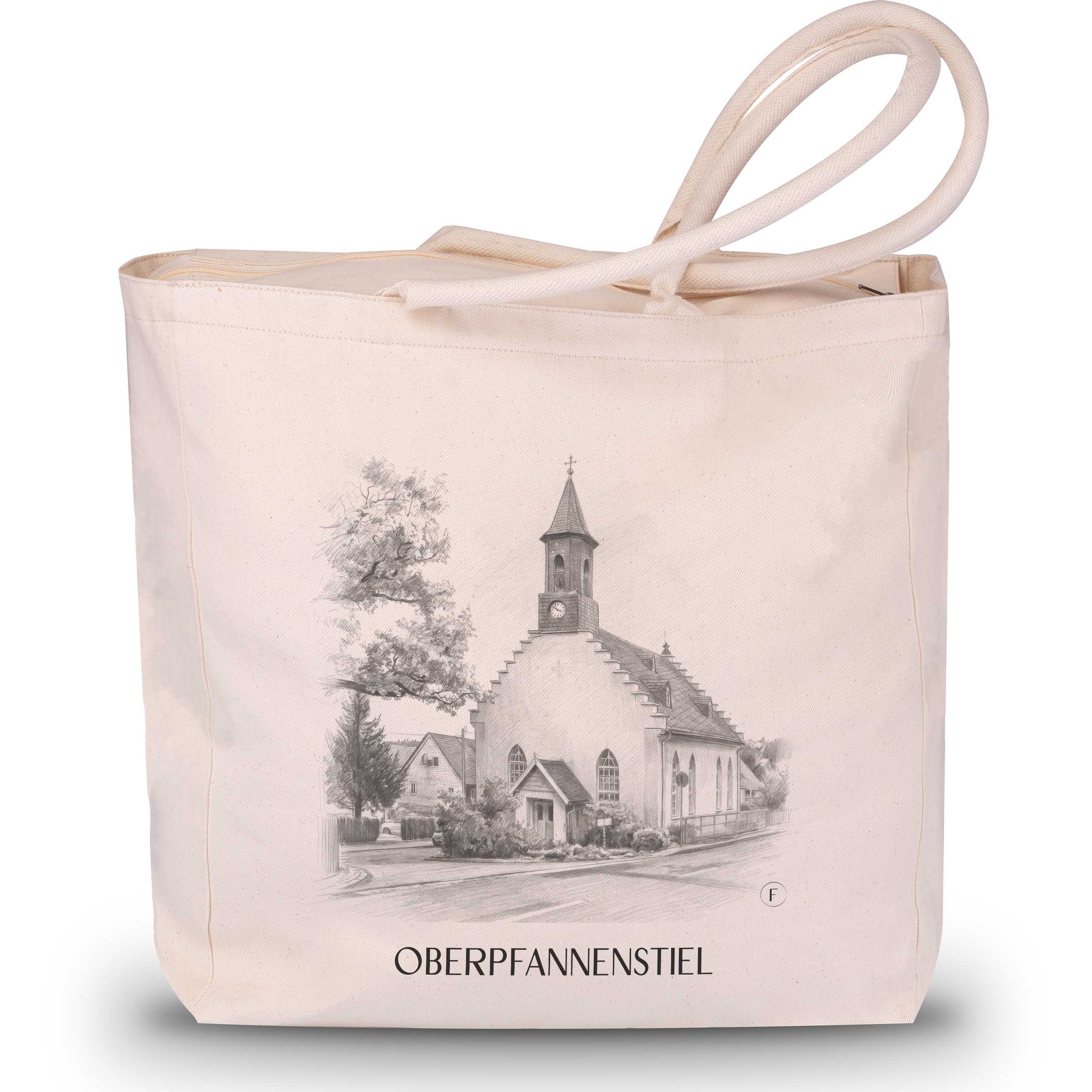 oberpfannenstiel-erzgebirge-deutschland-einkaufstasche-bleistift-zeichnung-drawing