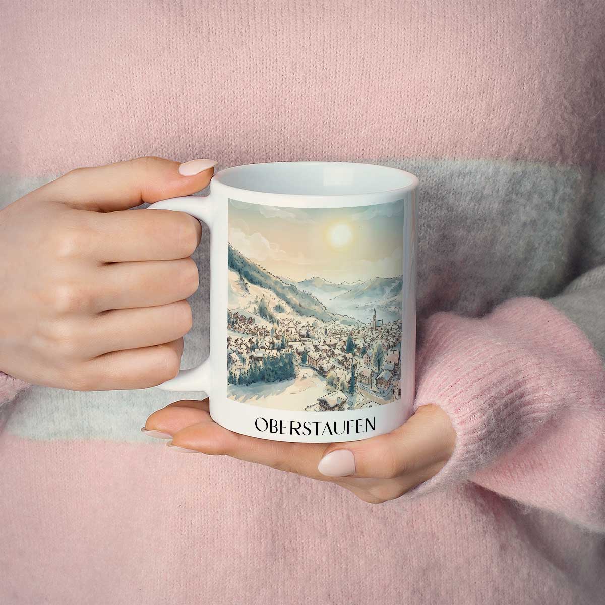 oberstaufen-oberallgäu-deutschland-kaffeebecher-aquarell