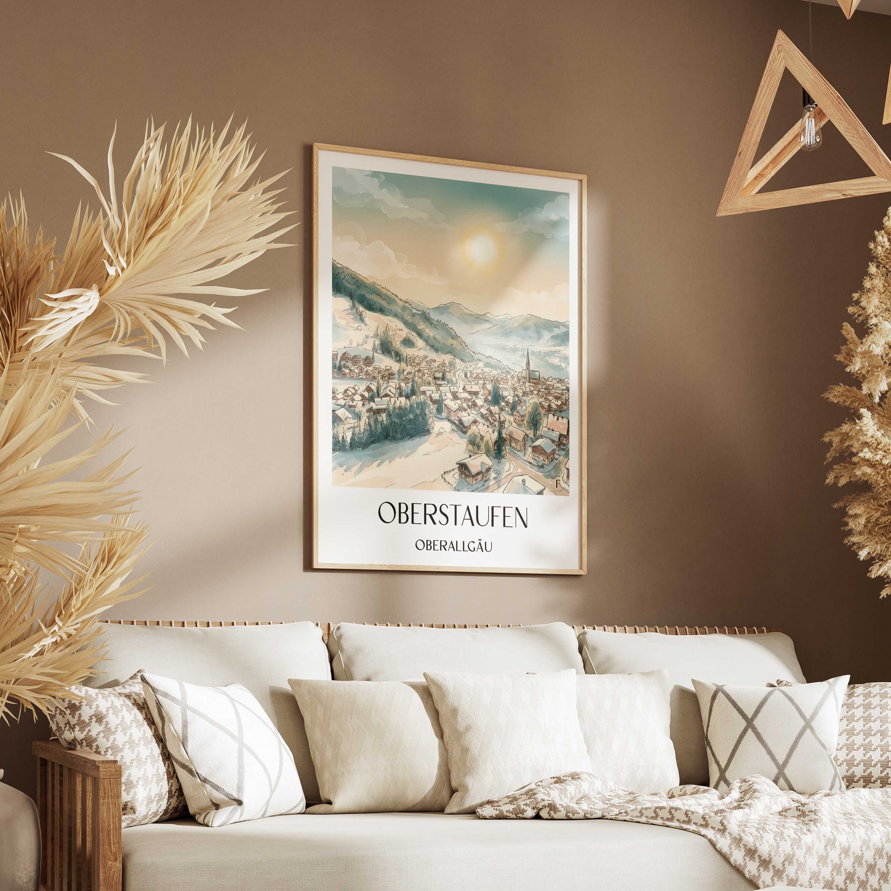 oberstaufen-oberallgäu-deutschland-poster-aquarell