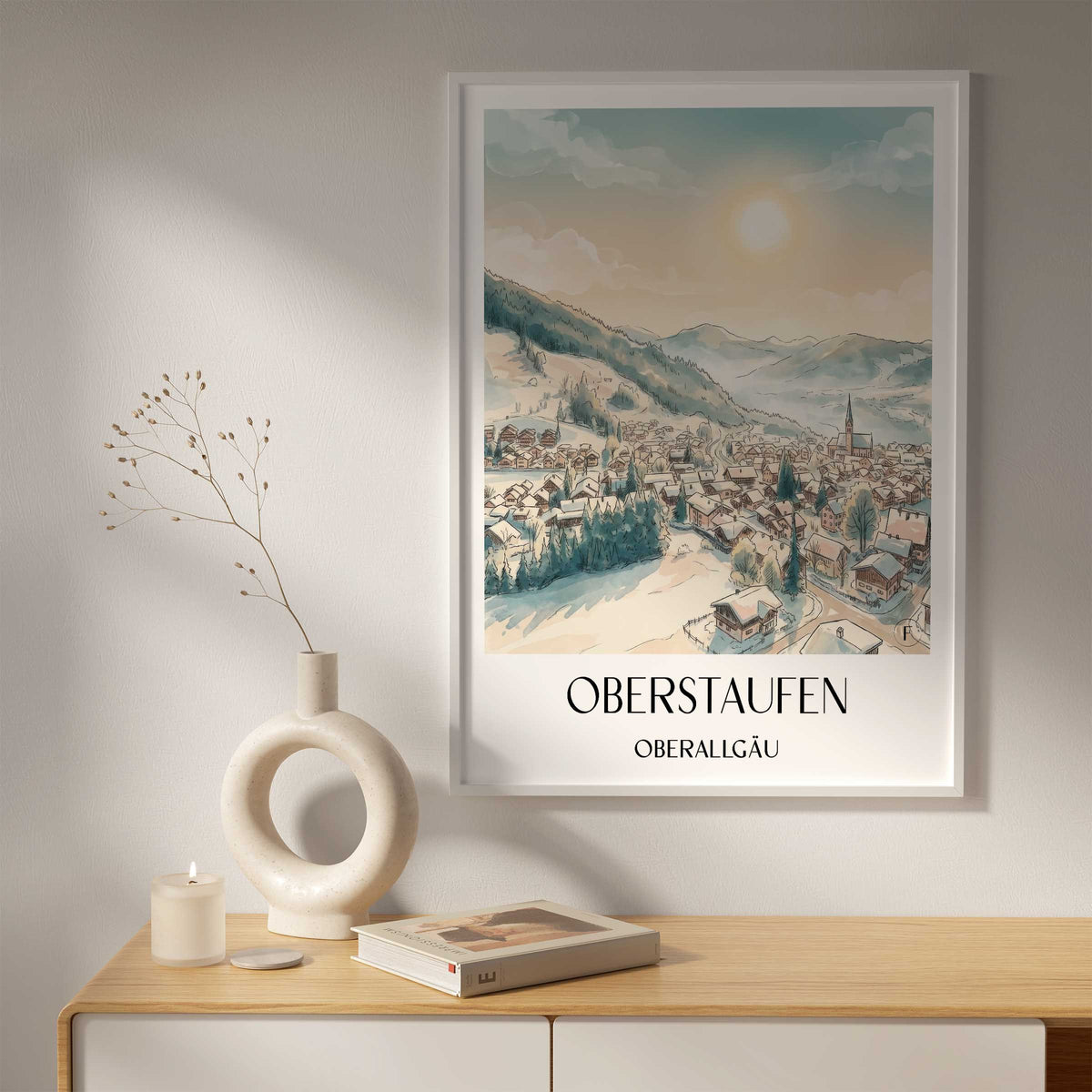 oberstaufen-oberallgäu-deutschland-poster-aquarell