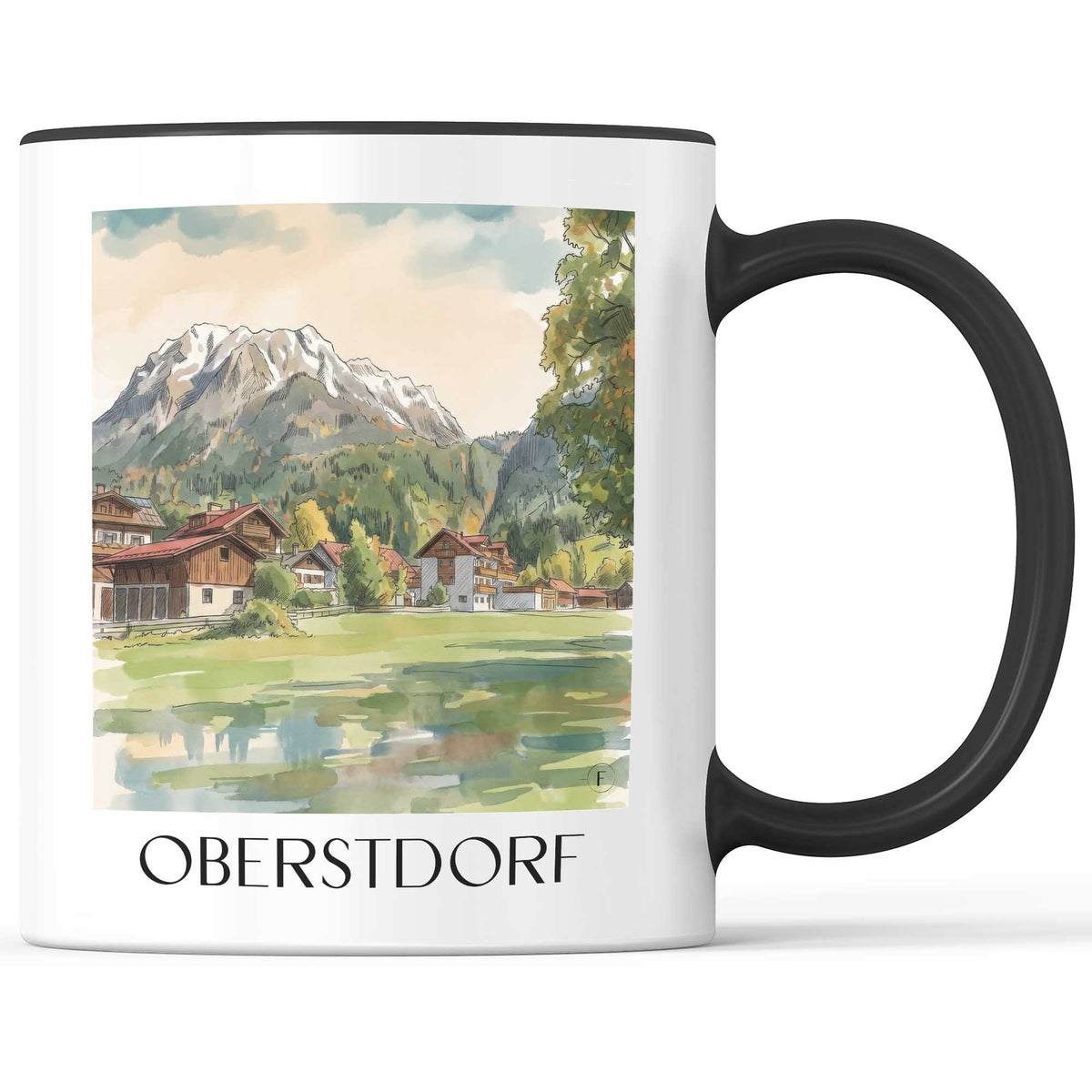 oberstdorf-oberallgäu-deutschland-kaffeebecher-aquarell