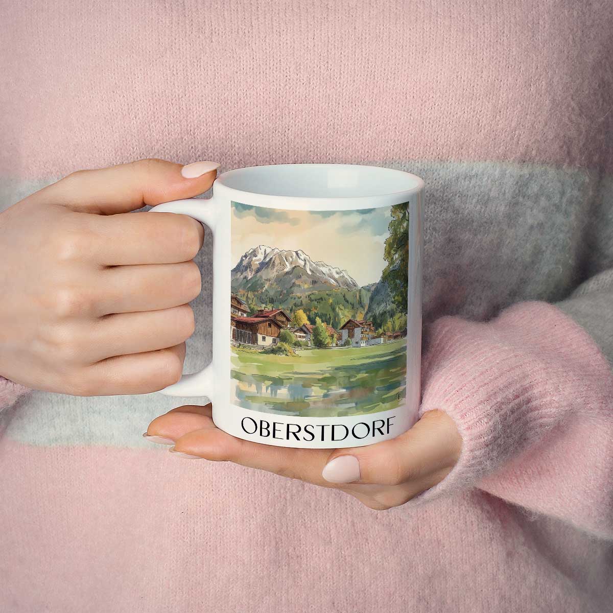 oberstdorf-oberallgäu-deutschland-kaffeebecher-aquarell