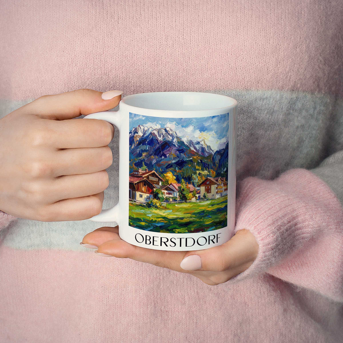 oberstdorf-oberallgäu-deutschland-kaffeebecher-oil-painting-oelgemaelde