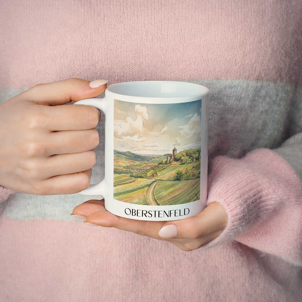 oberstenfeld-baden-württemberg-deutschland-kaffeebecher-aquarell