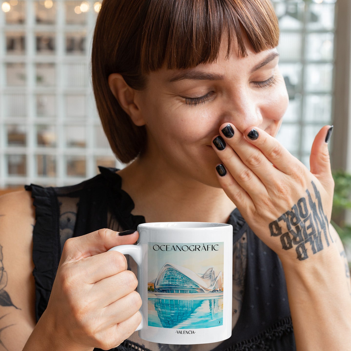 oceanogràfic-(valencia)-valencia-spanien-einkaufstasche-aquarell