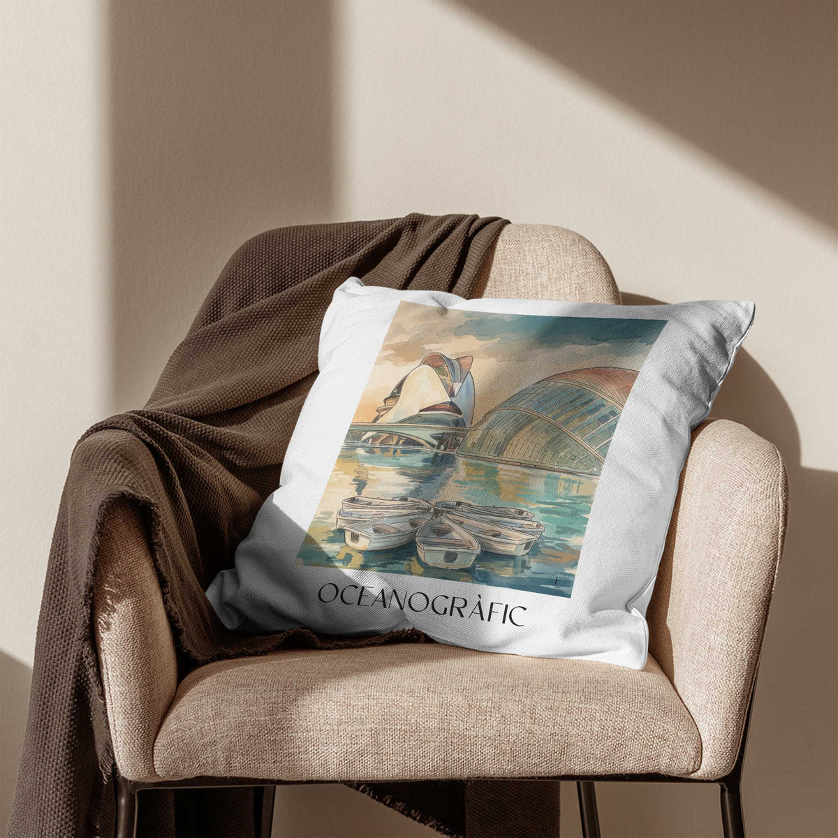 oceanogràfic-(valencia)-valencia-spanien-kissenbezug-aquarell