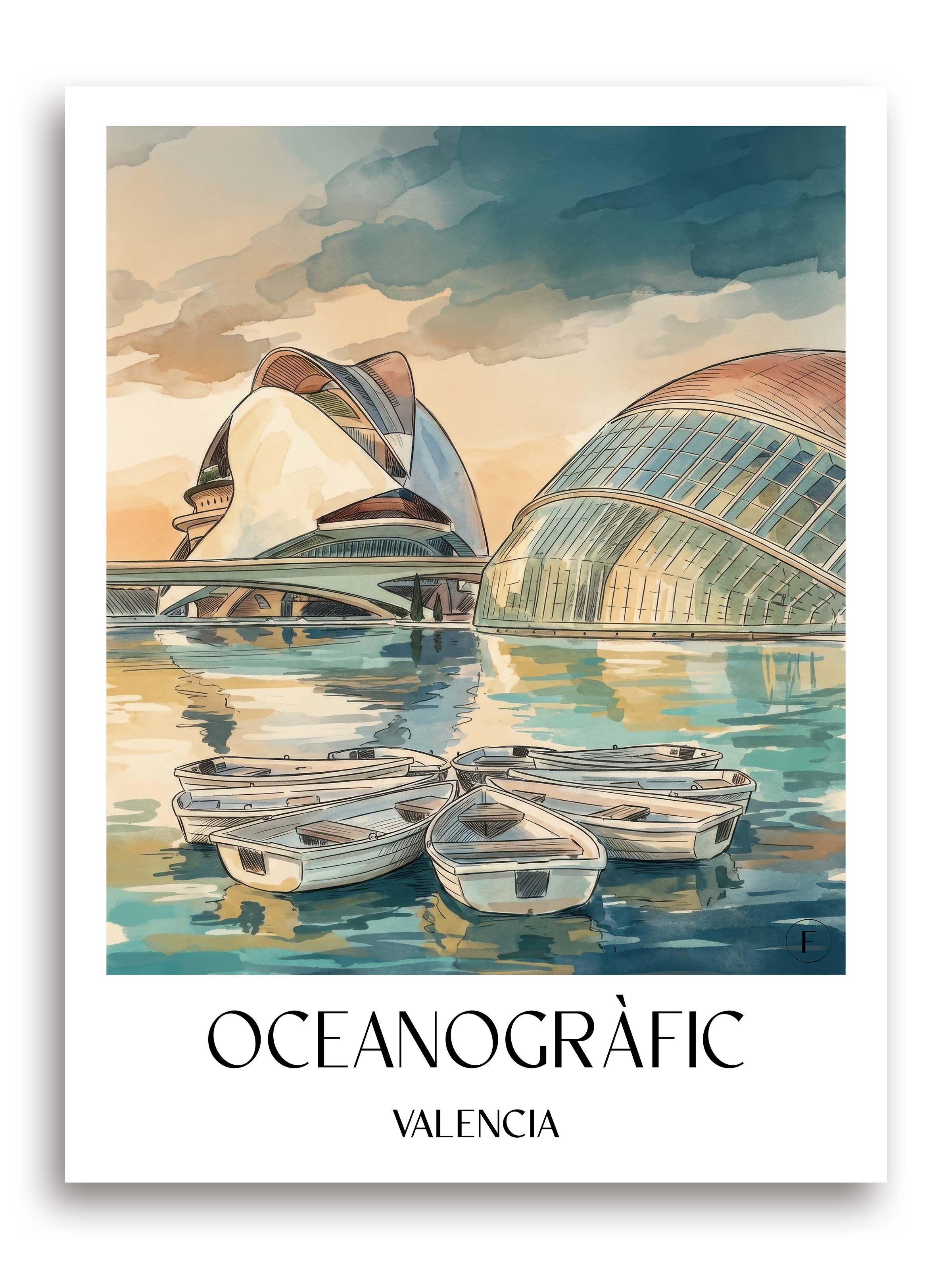oceanogràfic-(valencia)-valencia-spanien-poster-aquarell