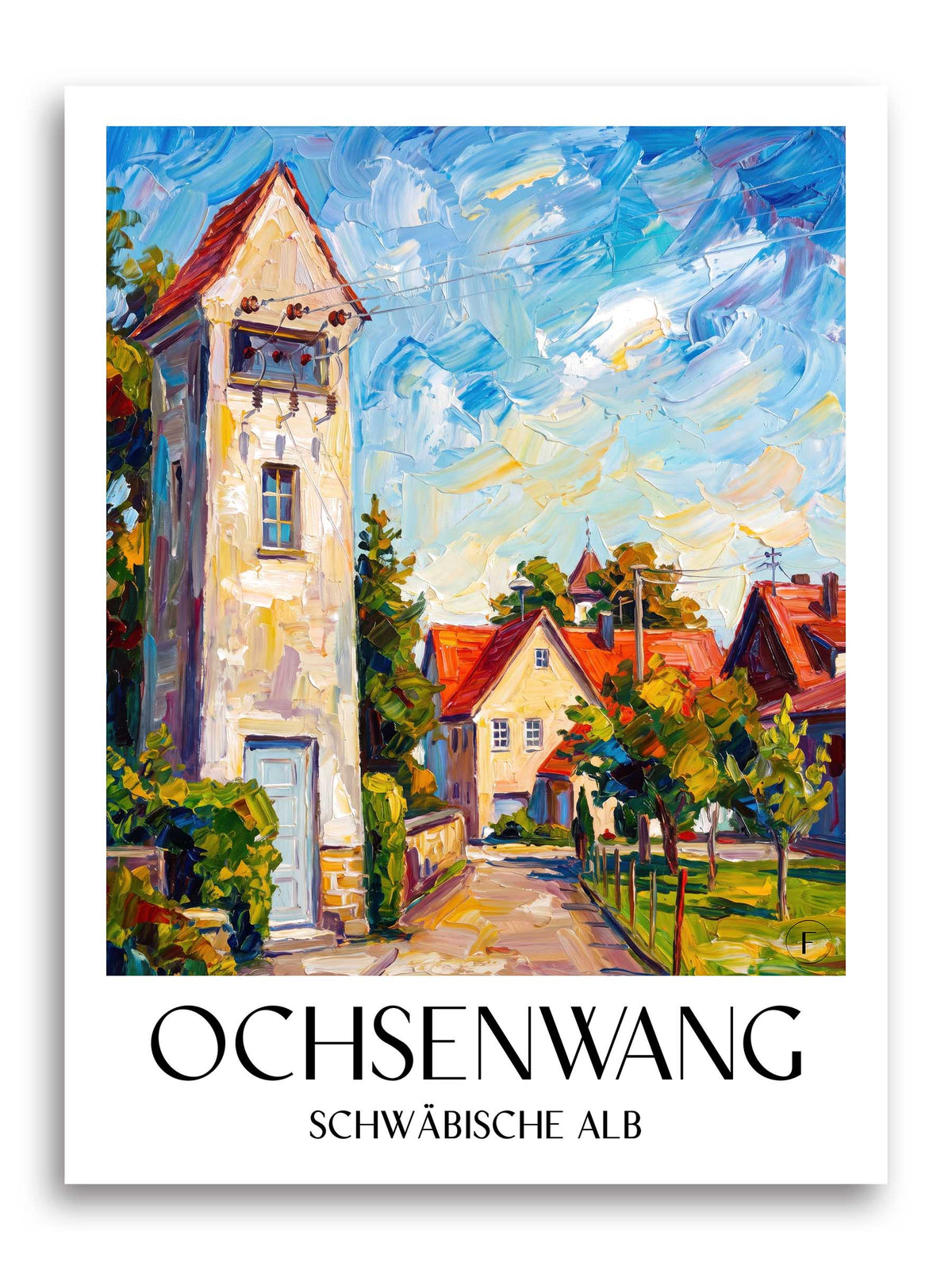 ochsenwang-schwäbische-alb-deutschland-poster-oil-painting-oelgemaelde