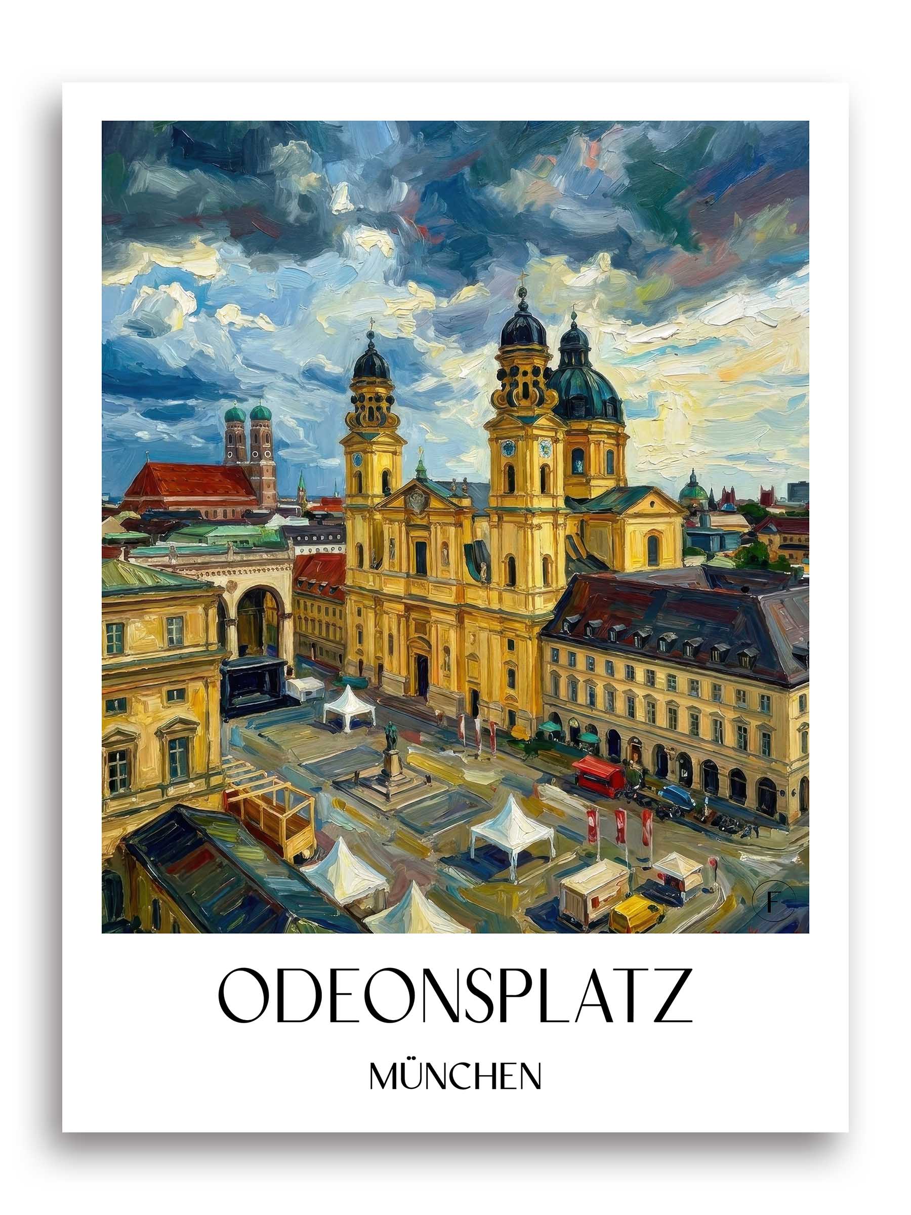 odeonsplatz-münchen-deutschland-poster-oil-painting-oelgemaelde