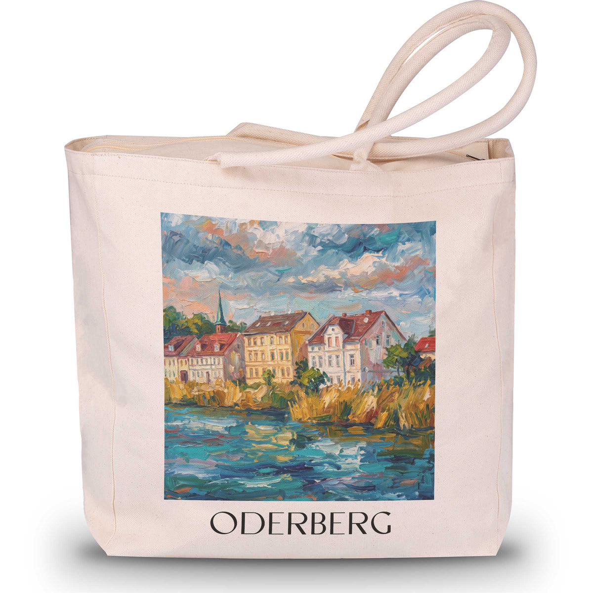 oderberg-oderbruch-deutschland-einkaufstasche-oil-painting-oelgemaelde