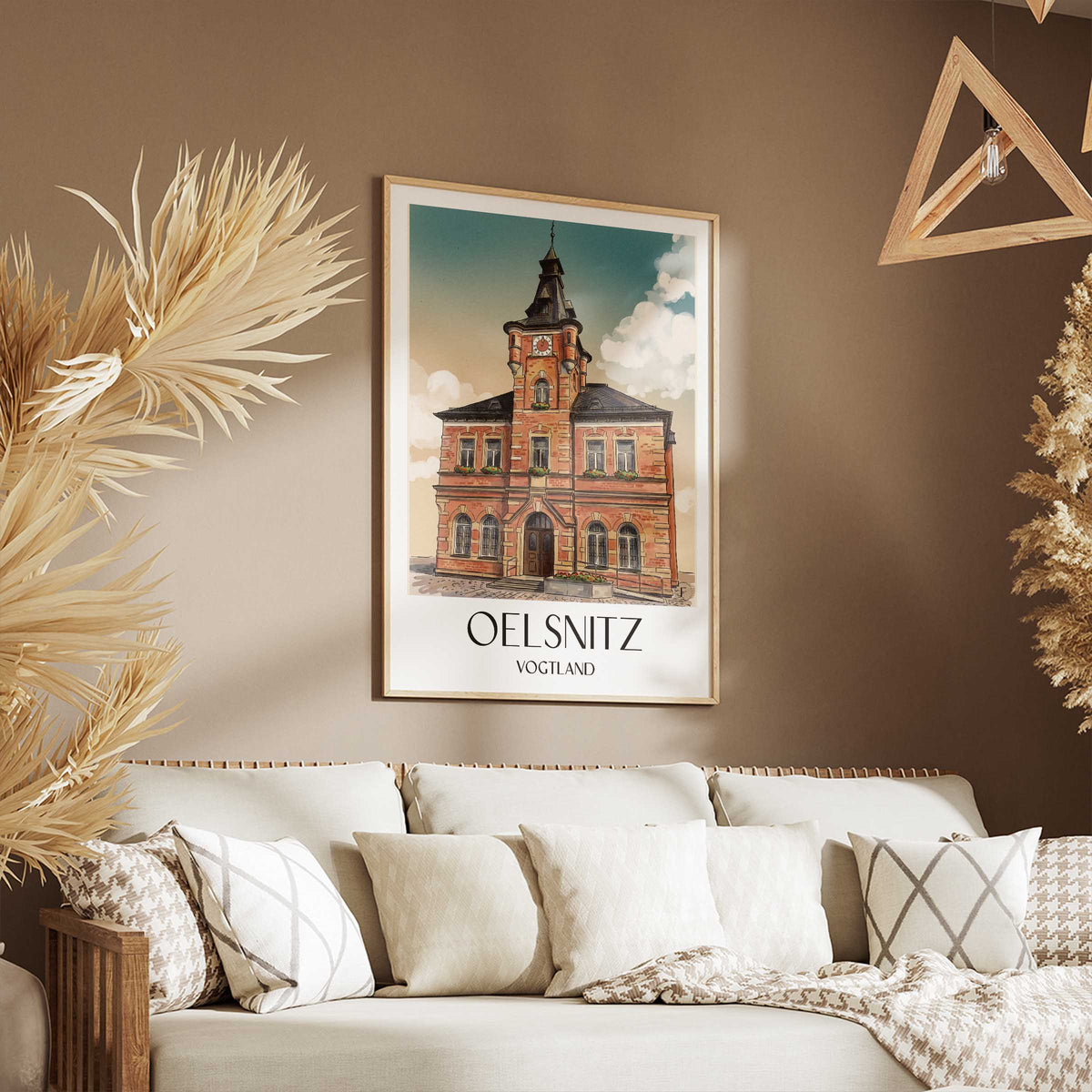 oelsnitz-vogtland-deutschland-poster-aquarell