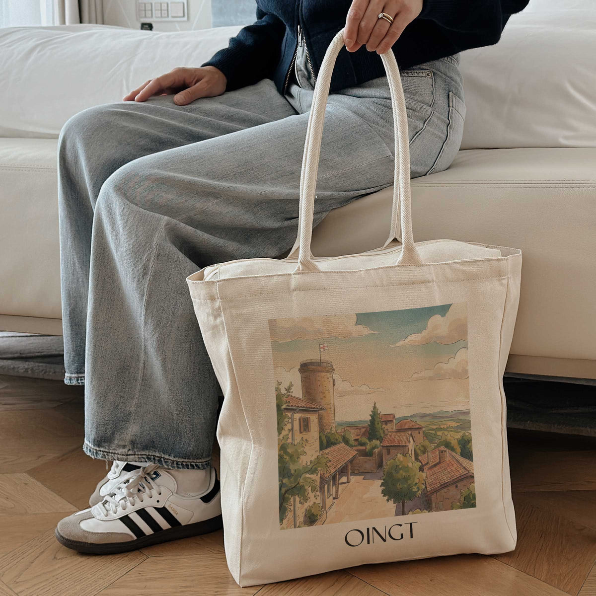 oingt-beaujolais-frankreich-einkaufstasche-aquarell