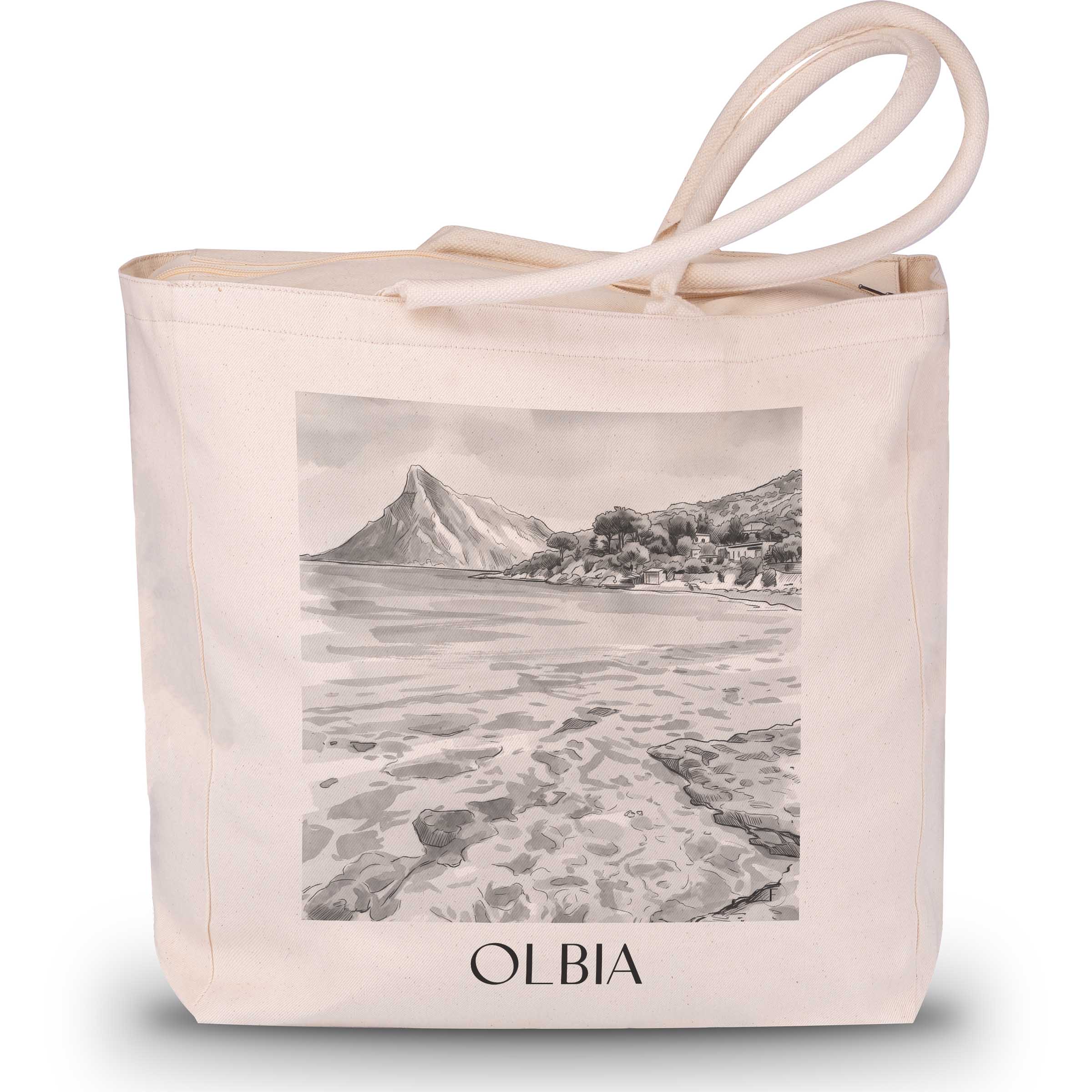 olbia-italien-einkaufstasche-aquarell-schwarz-weiss