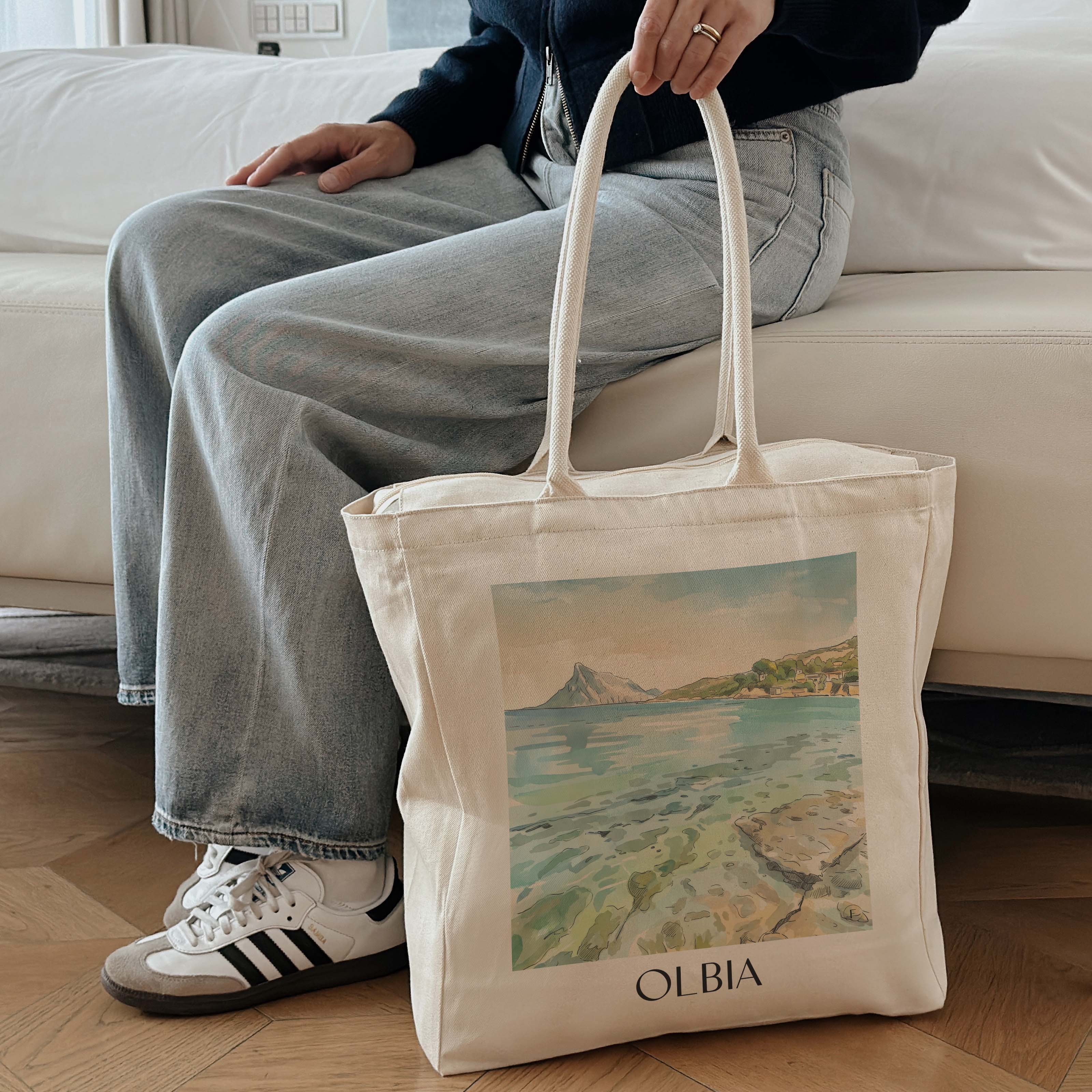 olbia-italien-einkaufstasche-aquarell