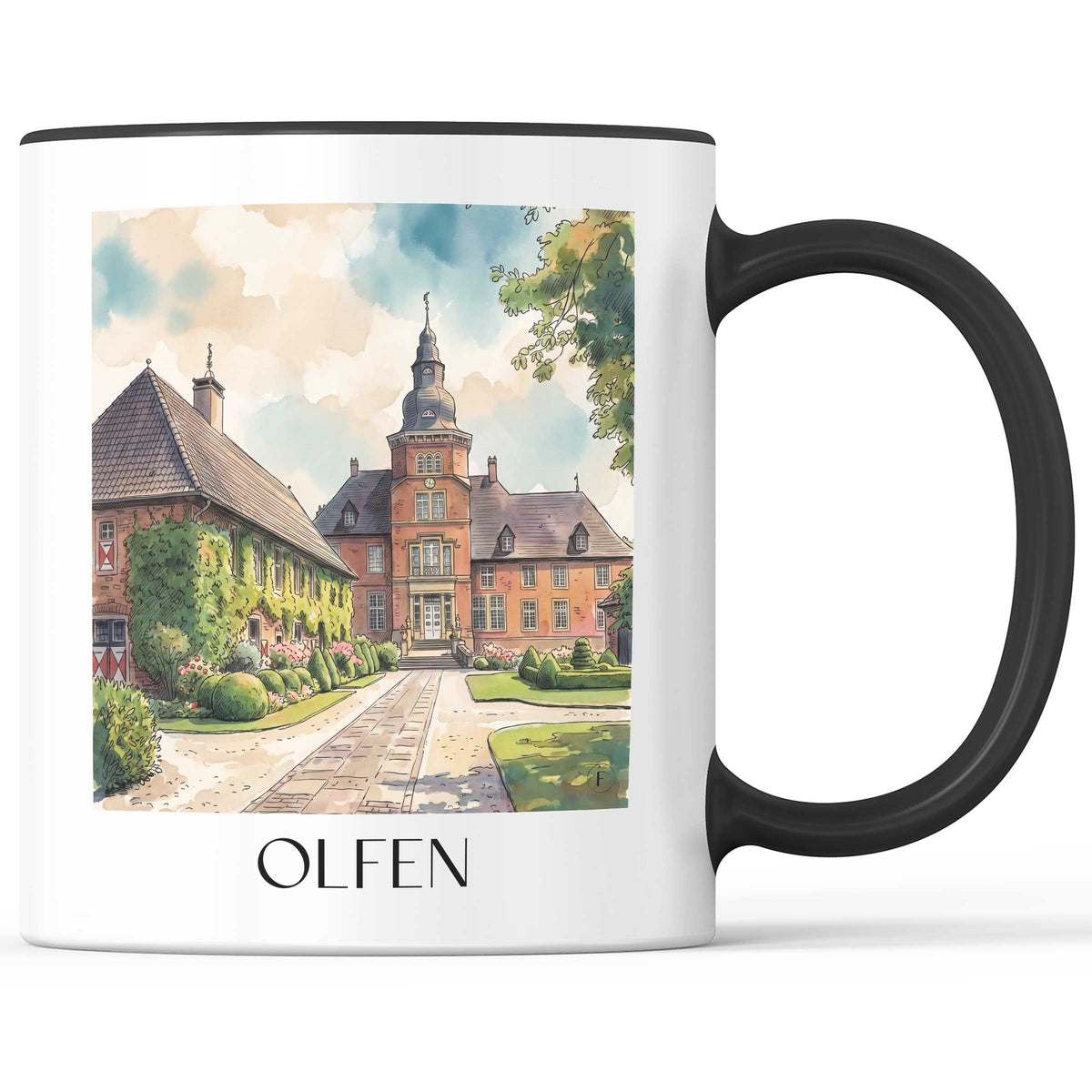 olfen-münsterland-deutschland-kaffeebecher-aquarell