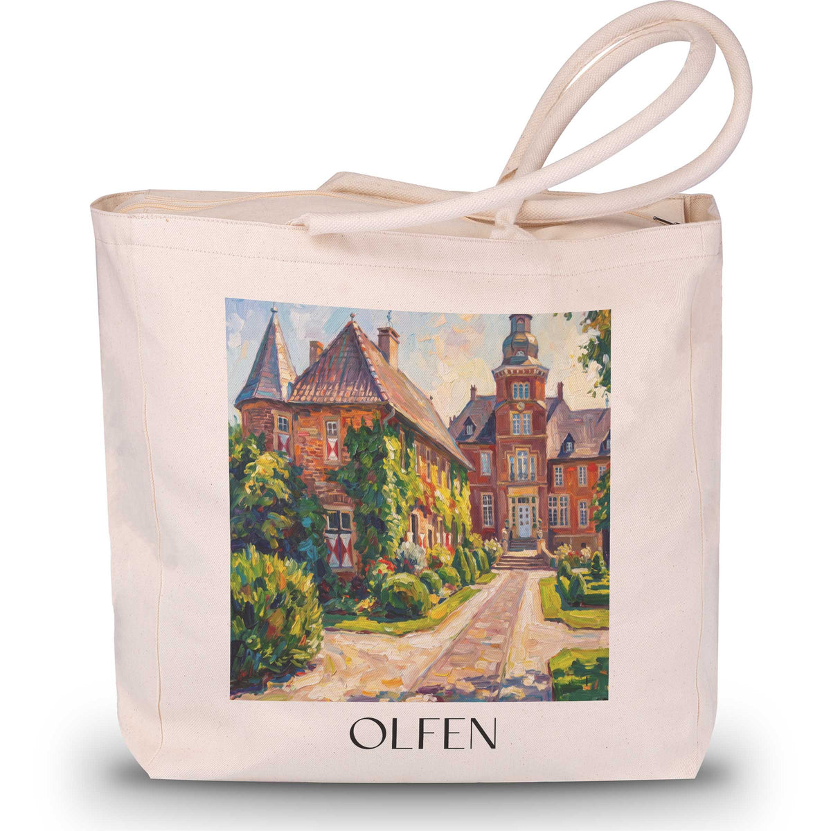 olfen-münsterland-deutschland-einkaufstasche-oil-painting-oelgemaelde